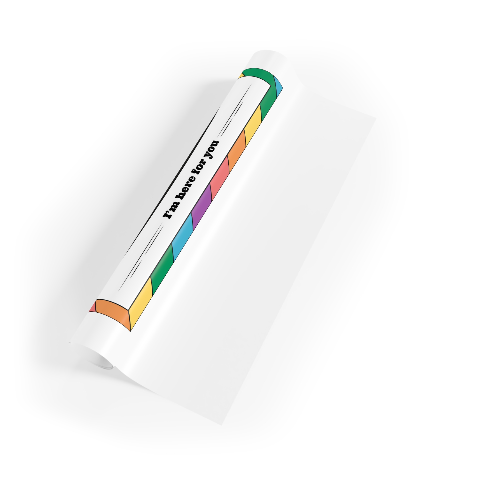 Hand Drawn Illustration Pride Month Celebration(1) Gift Wrapping Paper Rolls 1pc - Image 3