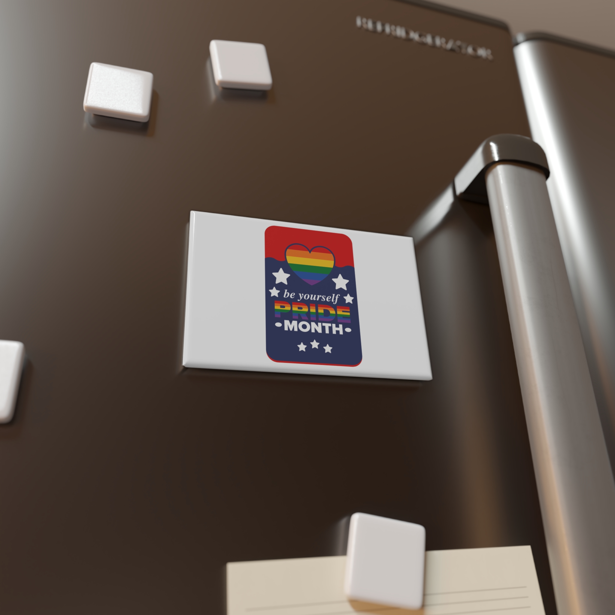 Lgbt Pride Month June Lesbian Gay Bisexual Transgender Love Lgbtq Flag Rainbow Vector Button Magnet Rectangle 1 And 10 Pcs - Image 8