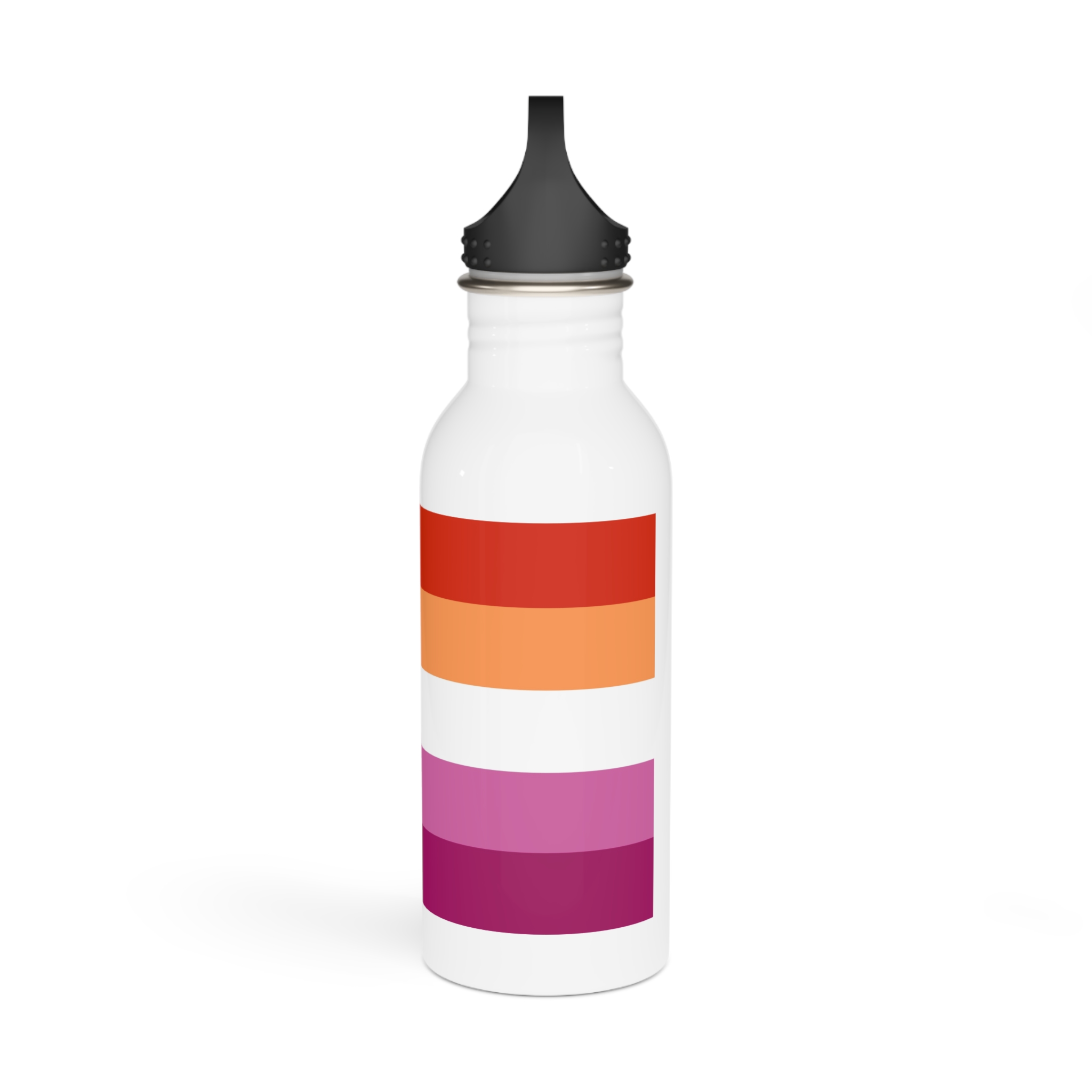 Lesbian Flag Stainless Steel Water Bottle - Image 4
