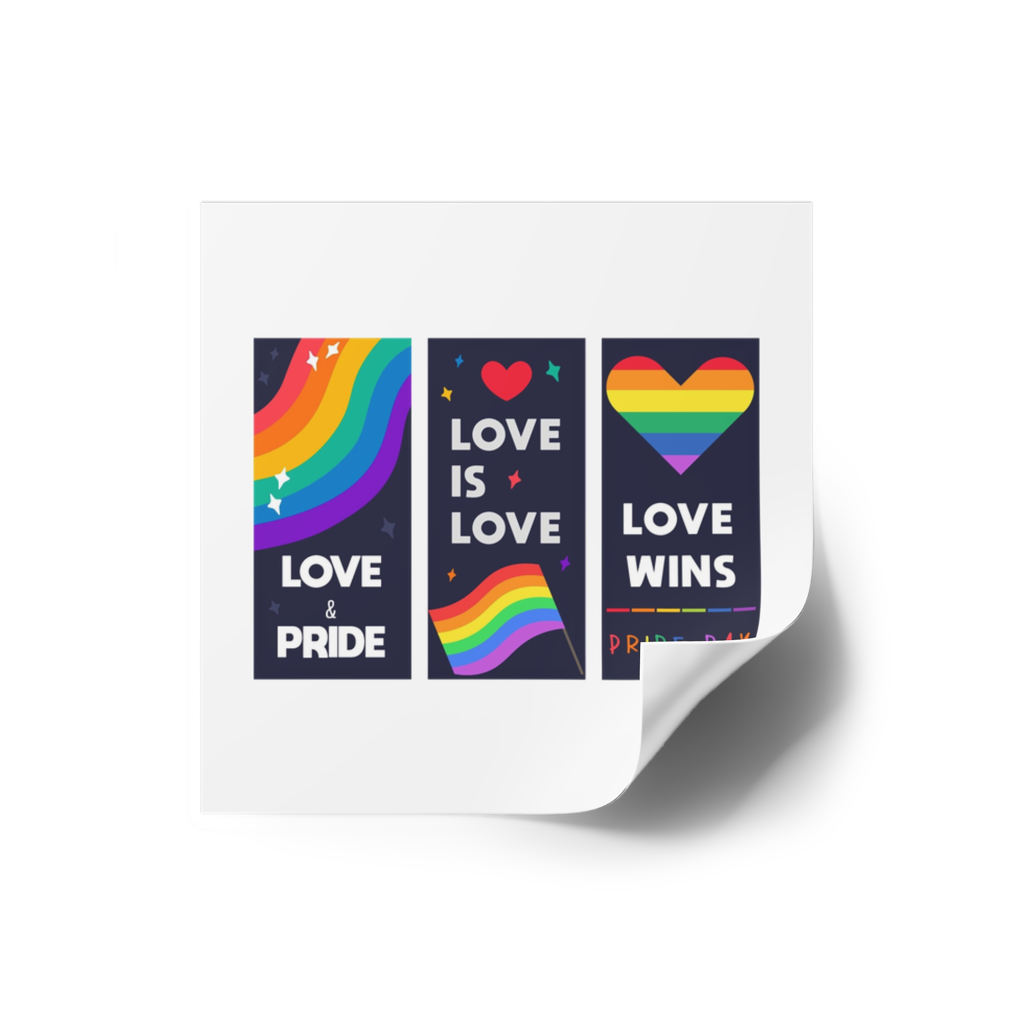 Lgbt Wallpapers Pride Day Celebration Laminate Stickers Square - Image 14