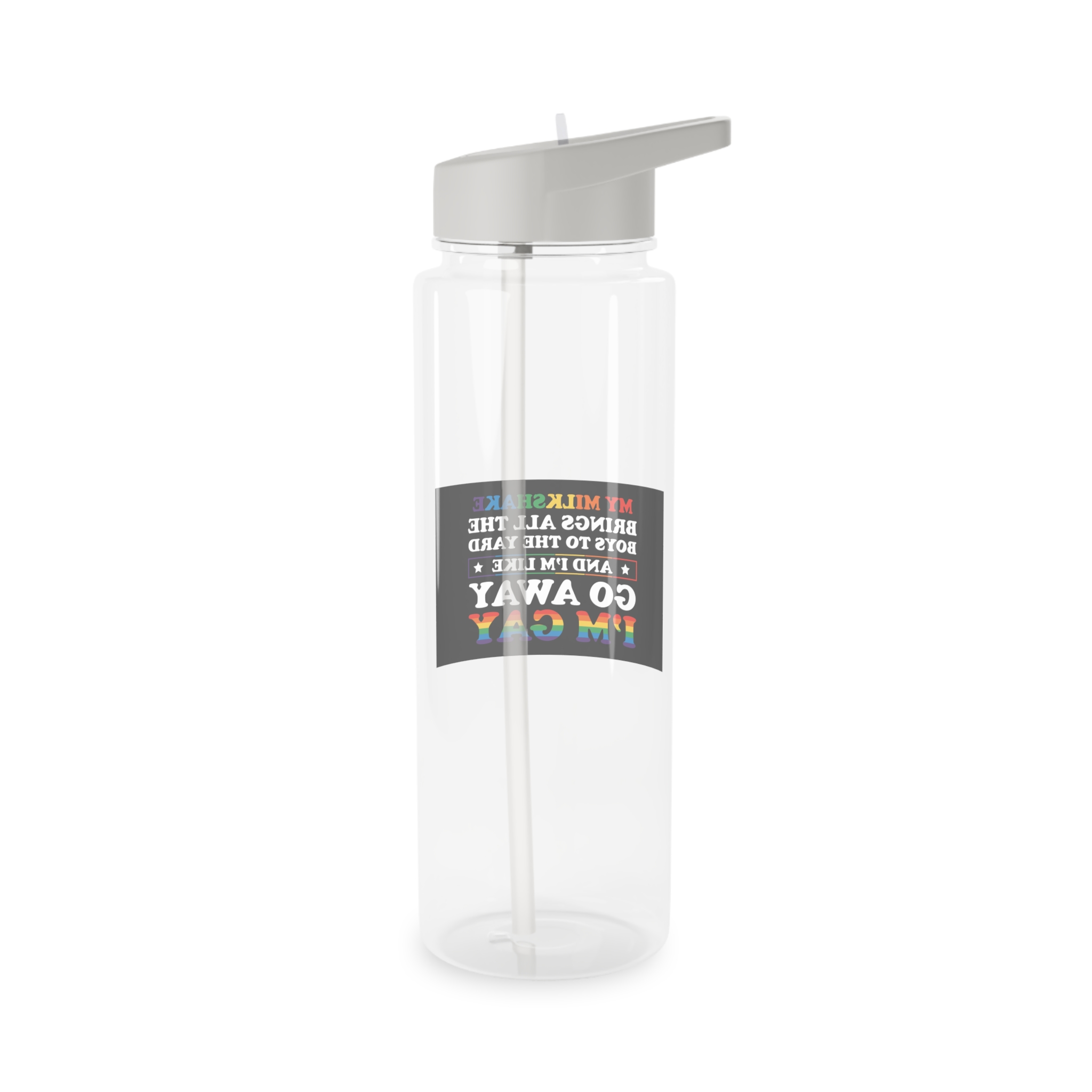 Pride Gay Lgbt Rainbow Tshirt Design Tritan Water Bottle - Image 6
