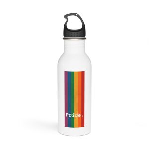 Poster With Rainbow Pride Concept Stainless Steel Water Bottle