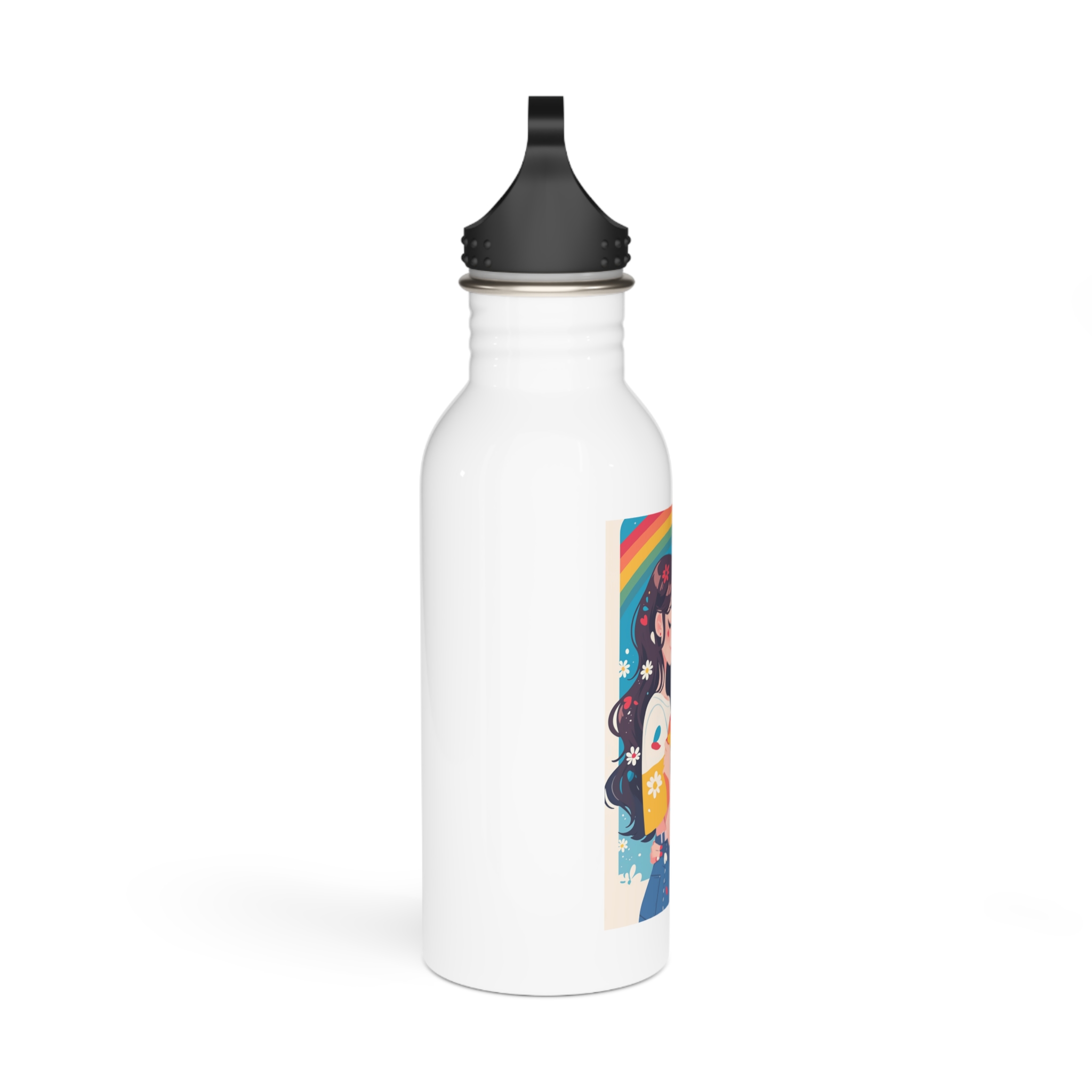 Lesbian Pride Design 23E0A0 Stainless Steel Water Bottle - Image 2