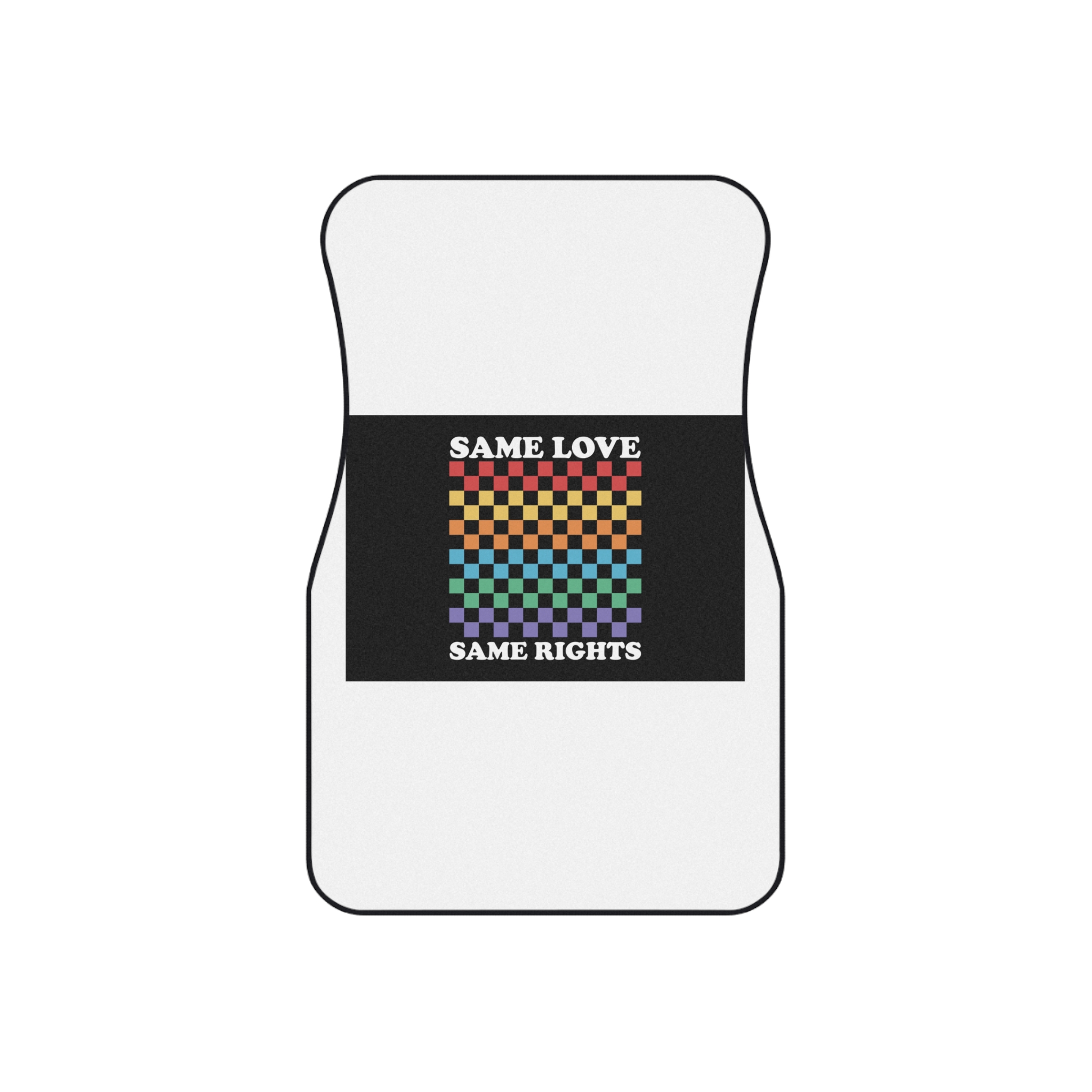 Pride Lgbt Gay Typography T Shirt Design Car Mats Set Of 4 - Image 2