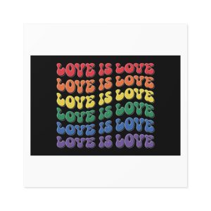 Pride Lgbtq Gay Typography Vector Tshirt Design(8) Laminate Stickers Square