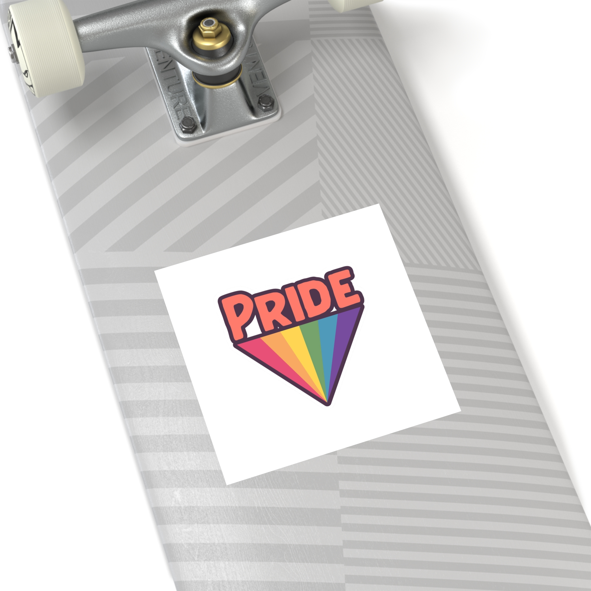 Pride With Rainbow Laminate Stickers Square - Image 40