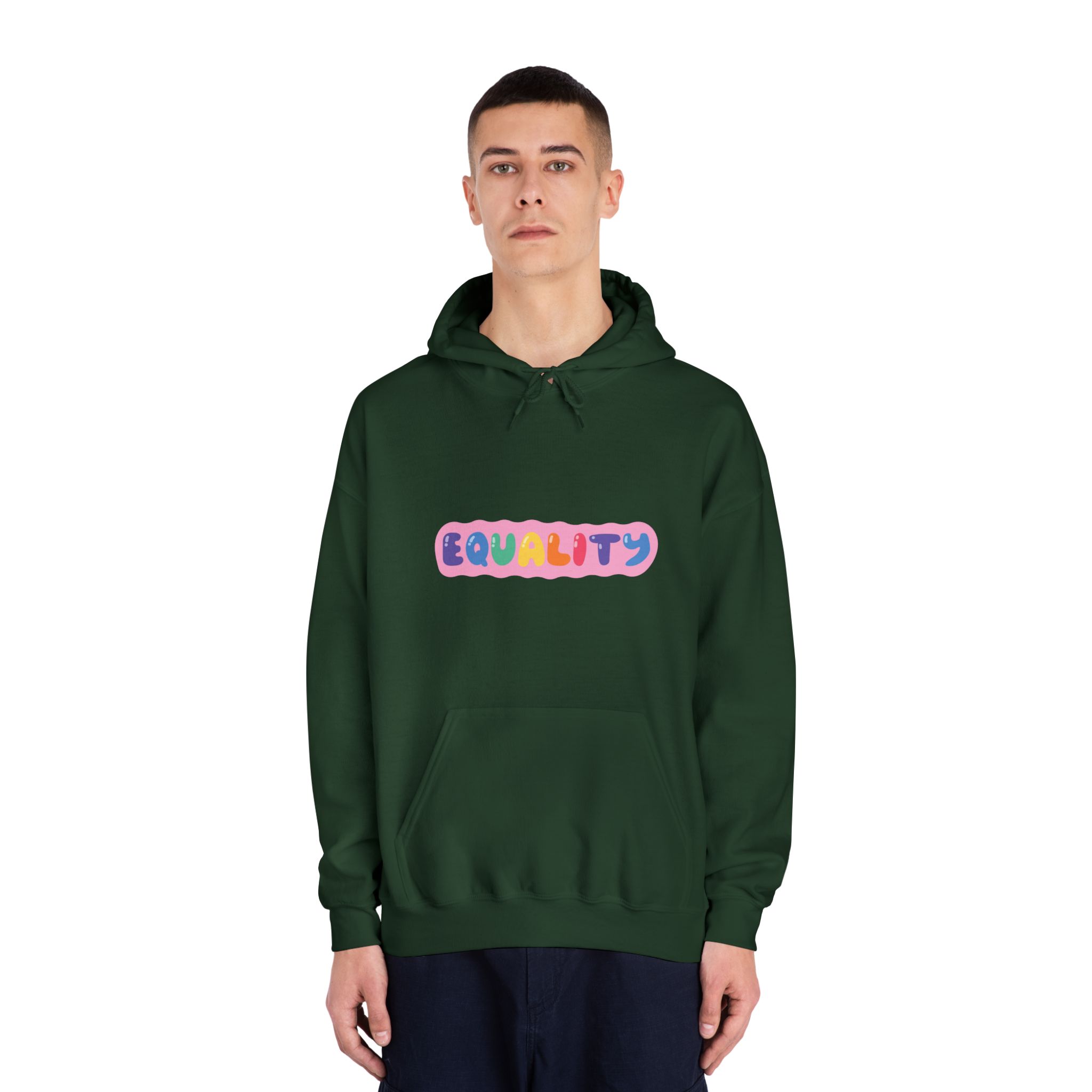 Lgbt Sticker Pack White Background Lgbtq Set Symbol Lgbt Pride Community Rainbow Elements Vector Hand Draw Illustration Hand Drawn Lettering(1) Unisex Dryblend Hooded Sweatshirt - Image 23