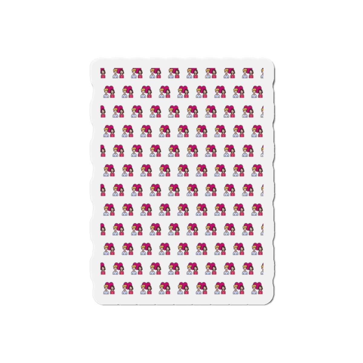 Vactor Seamleass Love Valentines Theme Calendar Die Cut Magnets - Image 4