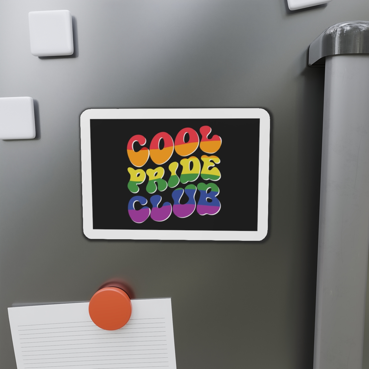 Word Cool Black Background Die Cut Magnets - Image 14