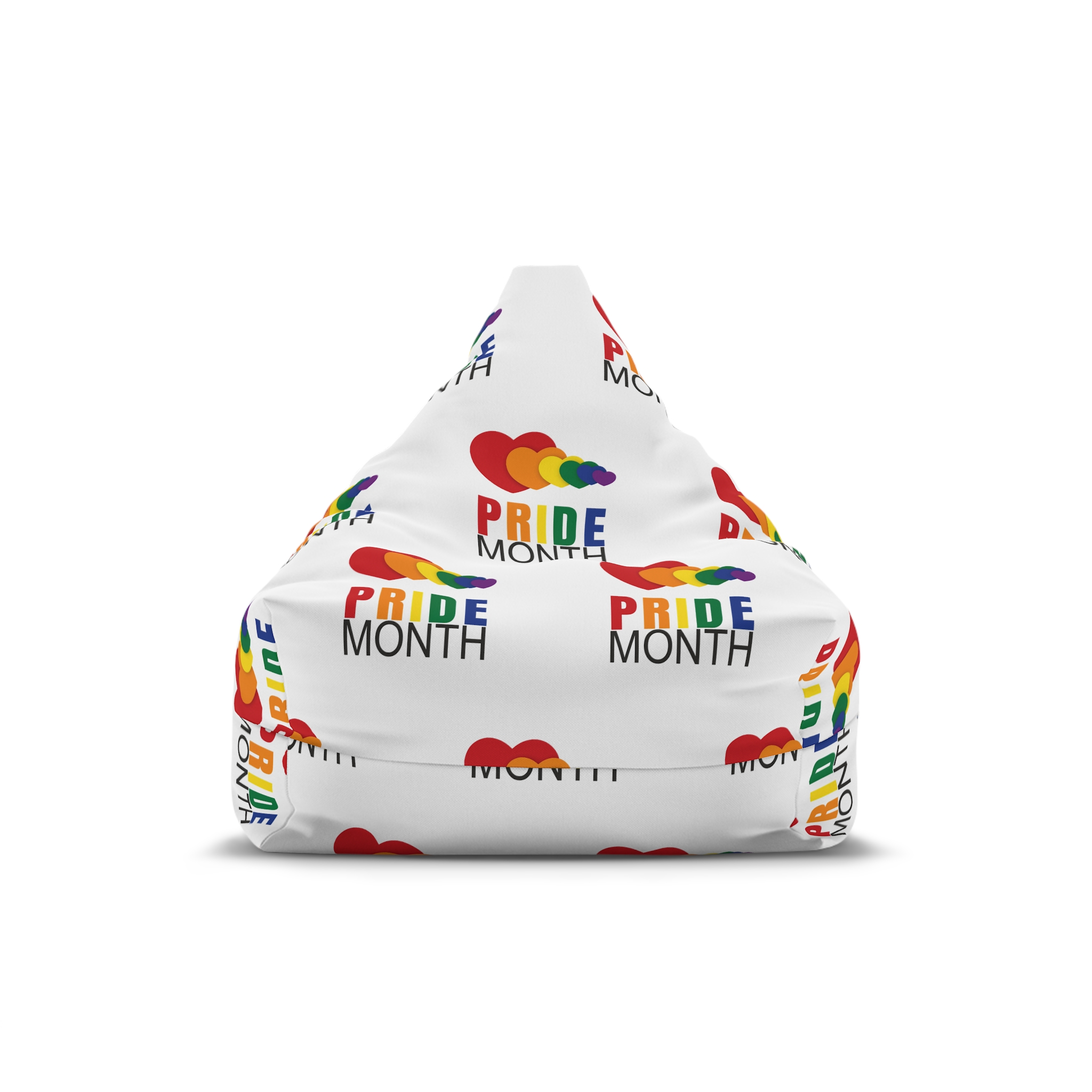 Happy Pride Month Greetings Red Orange Blue Colourful Background Social Media Design Banner Free Vector Bean Bag Chair Cover