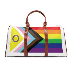 Illustration Rainbow Flag Art Vector Waterproof Travel Bag
