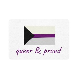 Colorful Demisexual Pride Flag Happy Pride Day Lgbtq Community Pride Month Vector Hand Drawn Doodle Posters Stickers Logo Cards Pet Food Mat 12x18