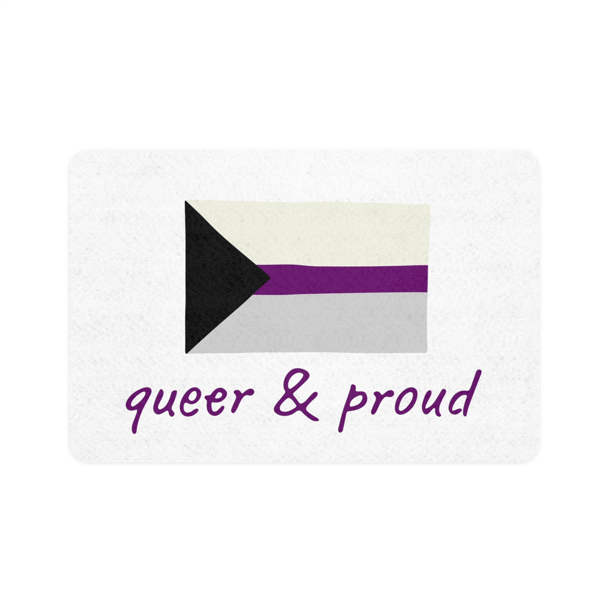 Colorful Demisexual Pride Flag Happy Pride Day Lgbtq Community Pride Month Vector Hand Drawn Doodle Posters Stickers Logo Cards Pet Food Mat 12x18