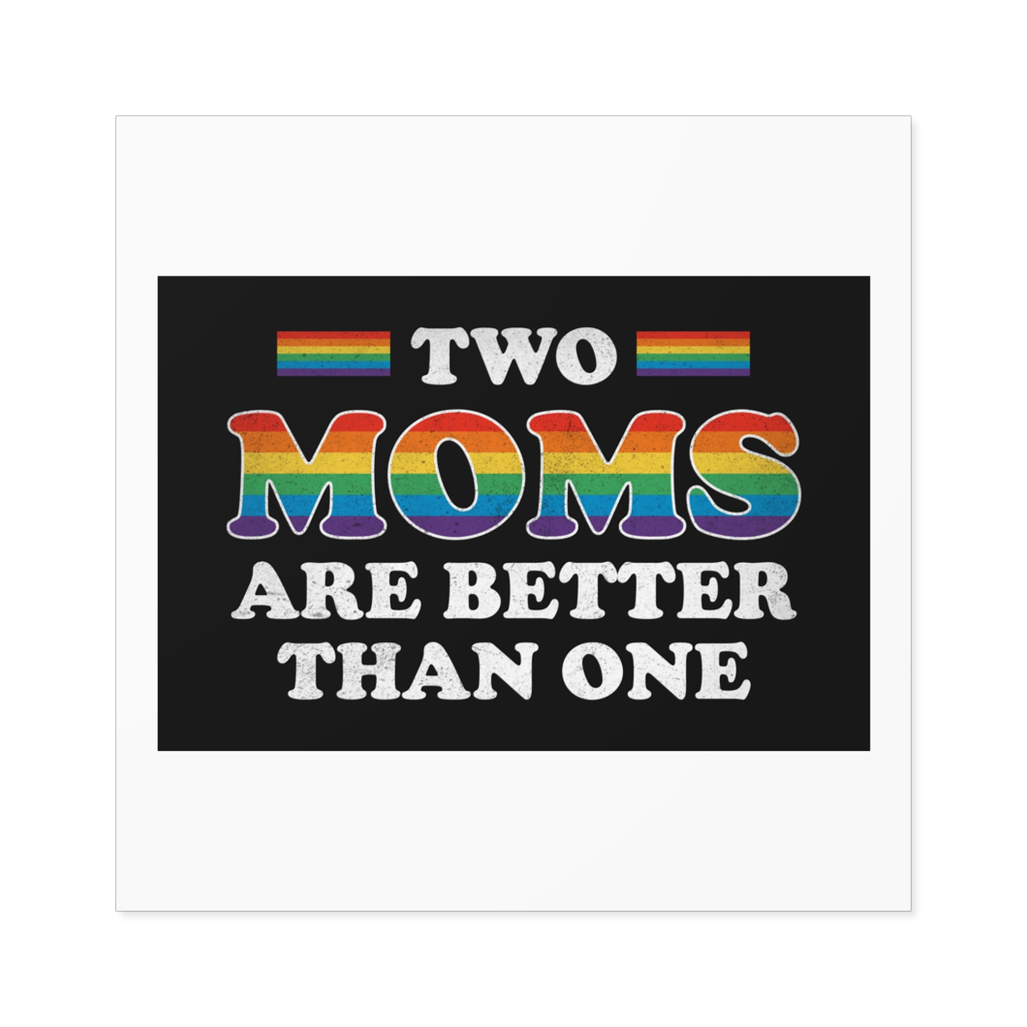 Pride Gay Rainbow Typography Vector Premium T Shirt(2) Laminate Stickers Square - Image 17