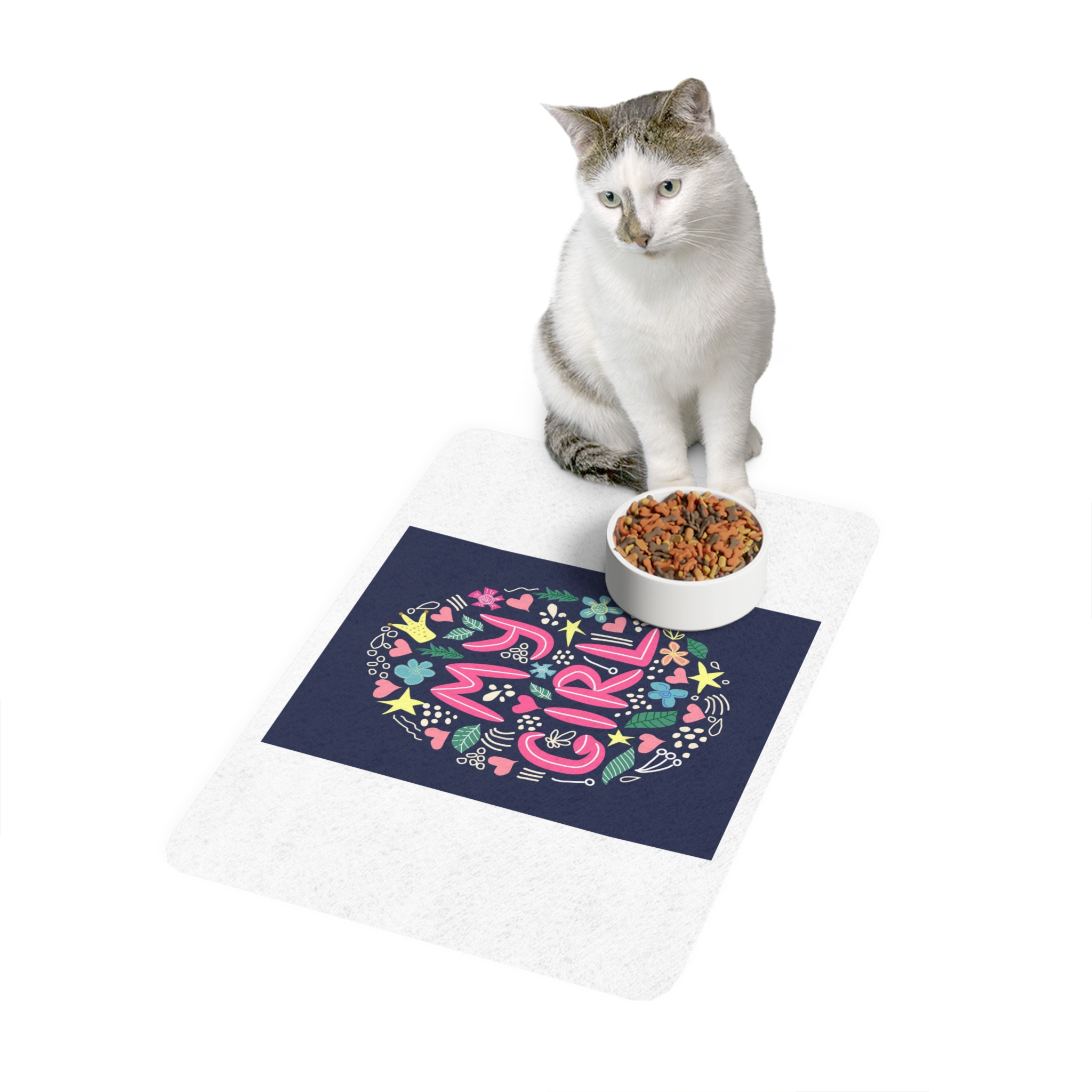 Lesbian Pride Design 8F6B22 Pet Food Mat 12x18 - Image 3
