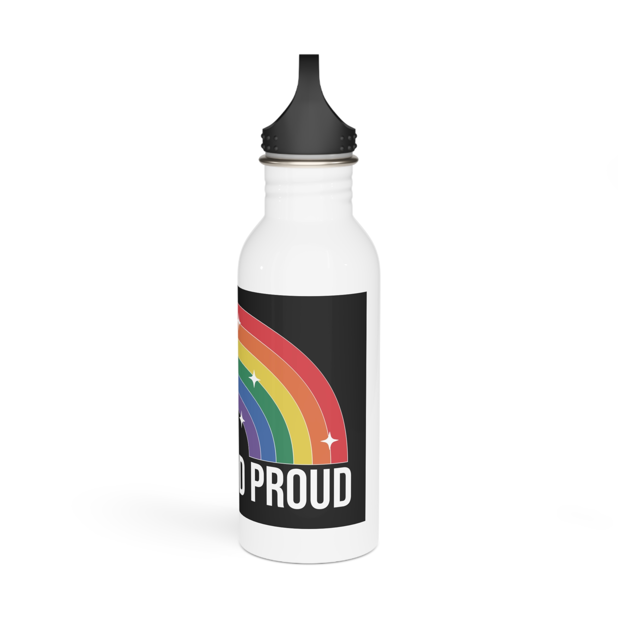 Pride Lgbtq Gay Typography Vector Tshirt Design(10) Stainless Steel Water Bottle - Image 4