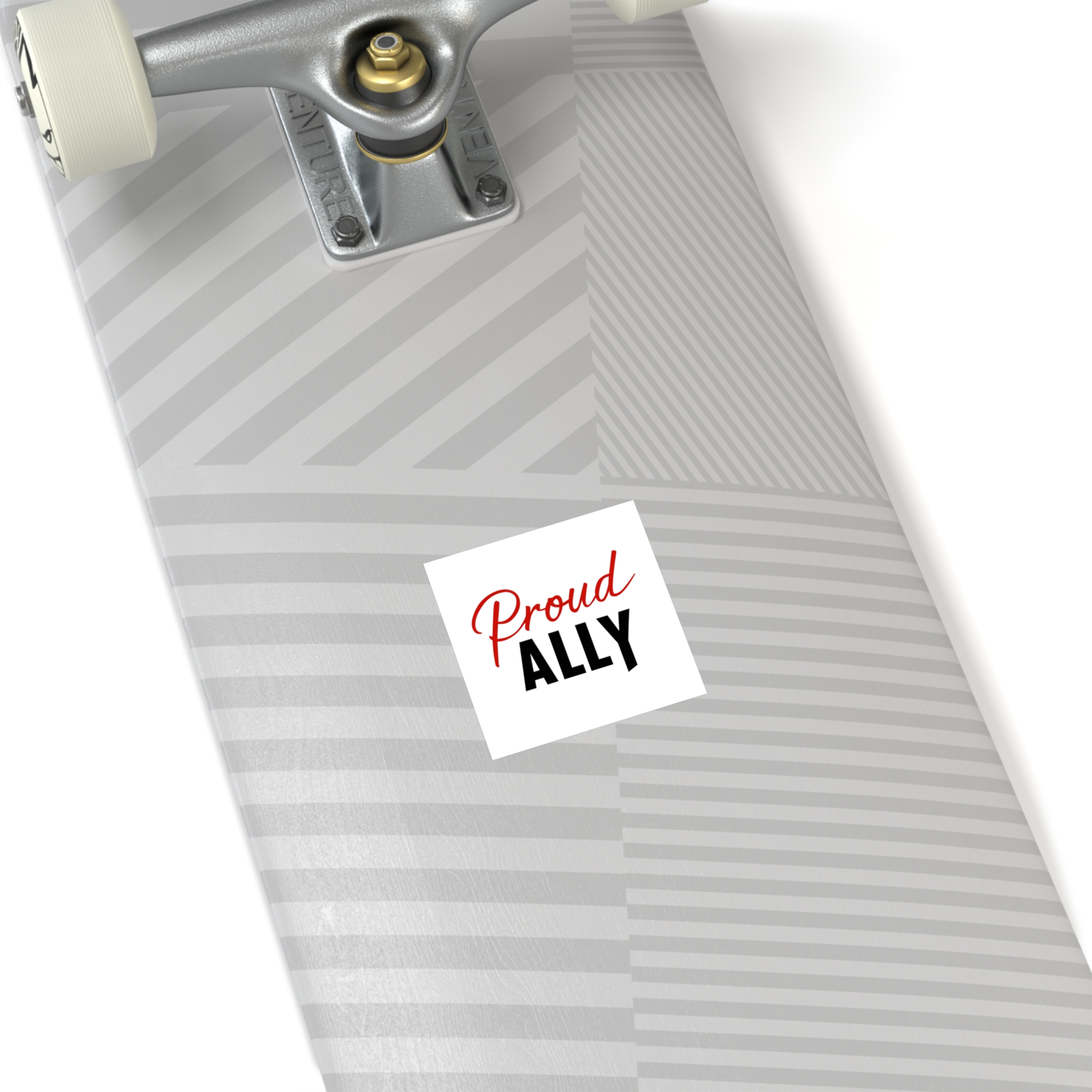 Proud Ally T Shirt Design Isolated White Background Laminate Stickers Square - Image 68