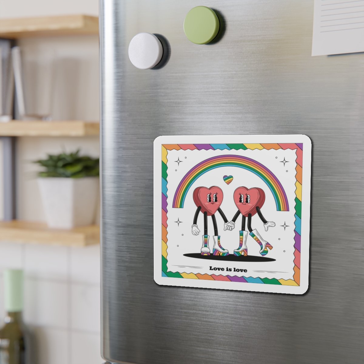 Hand Drawn Illustration Pride Month Celebration(4) Die Cut Magnets - Image 12
