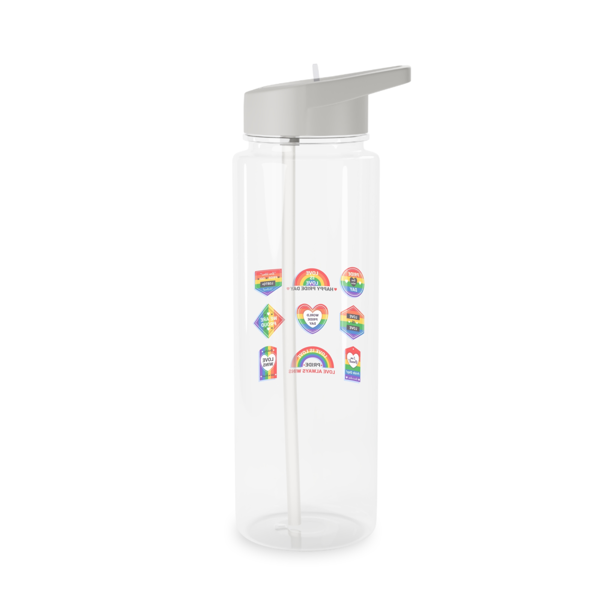 Pride Day Labels Concept Tritan Water Bottle - Image 6