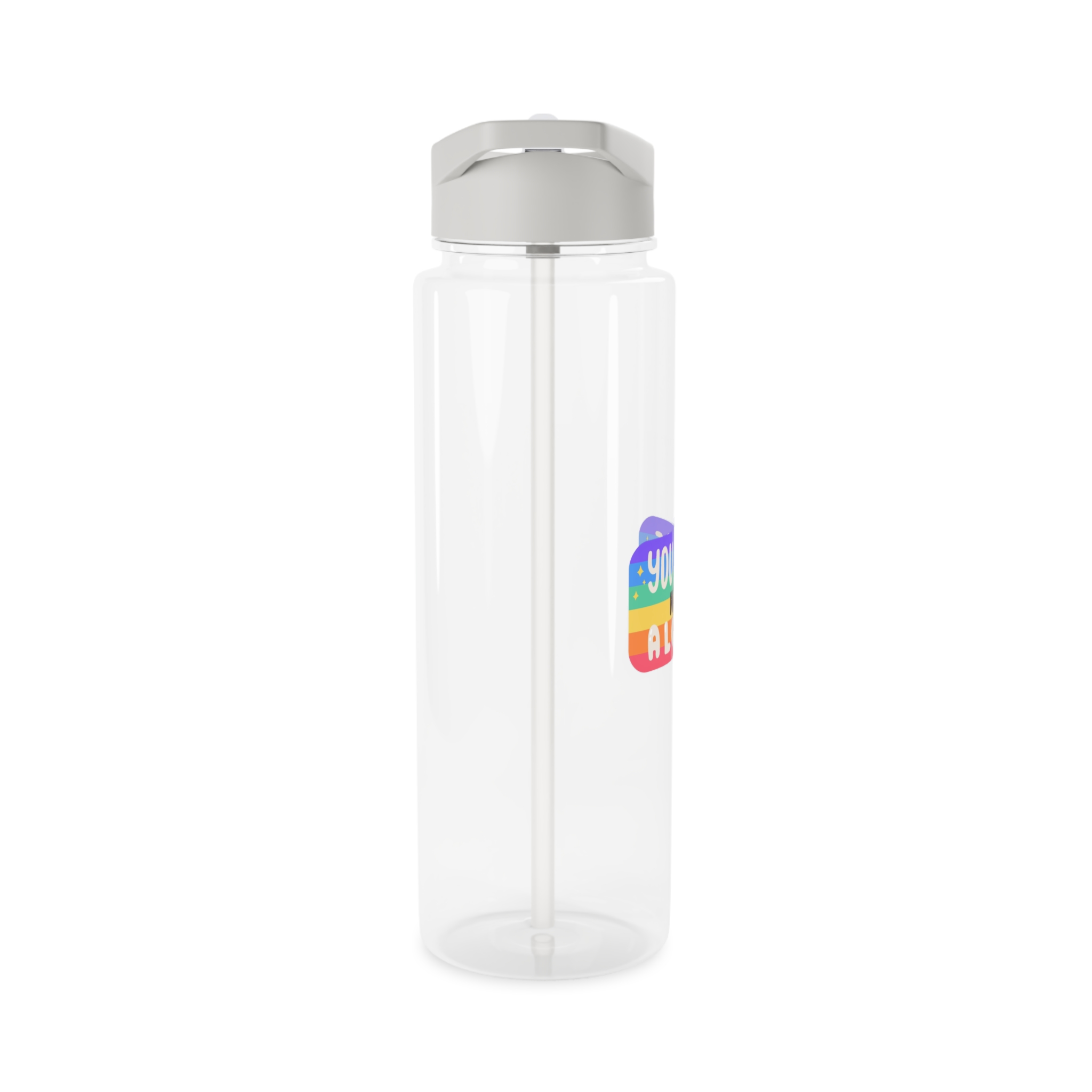 Lgbt Sticker Pack White Background Lgbtq Set Symbol Lgbt Pride Community Rainbow Elements Vector Hand Draw Illustration Hand Drawn Lettering (2) Tritan Water Bottle - Image 8