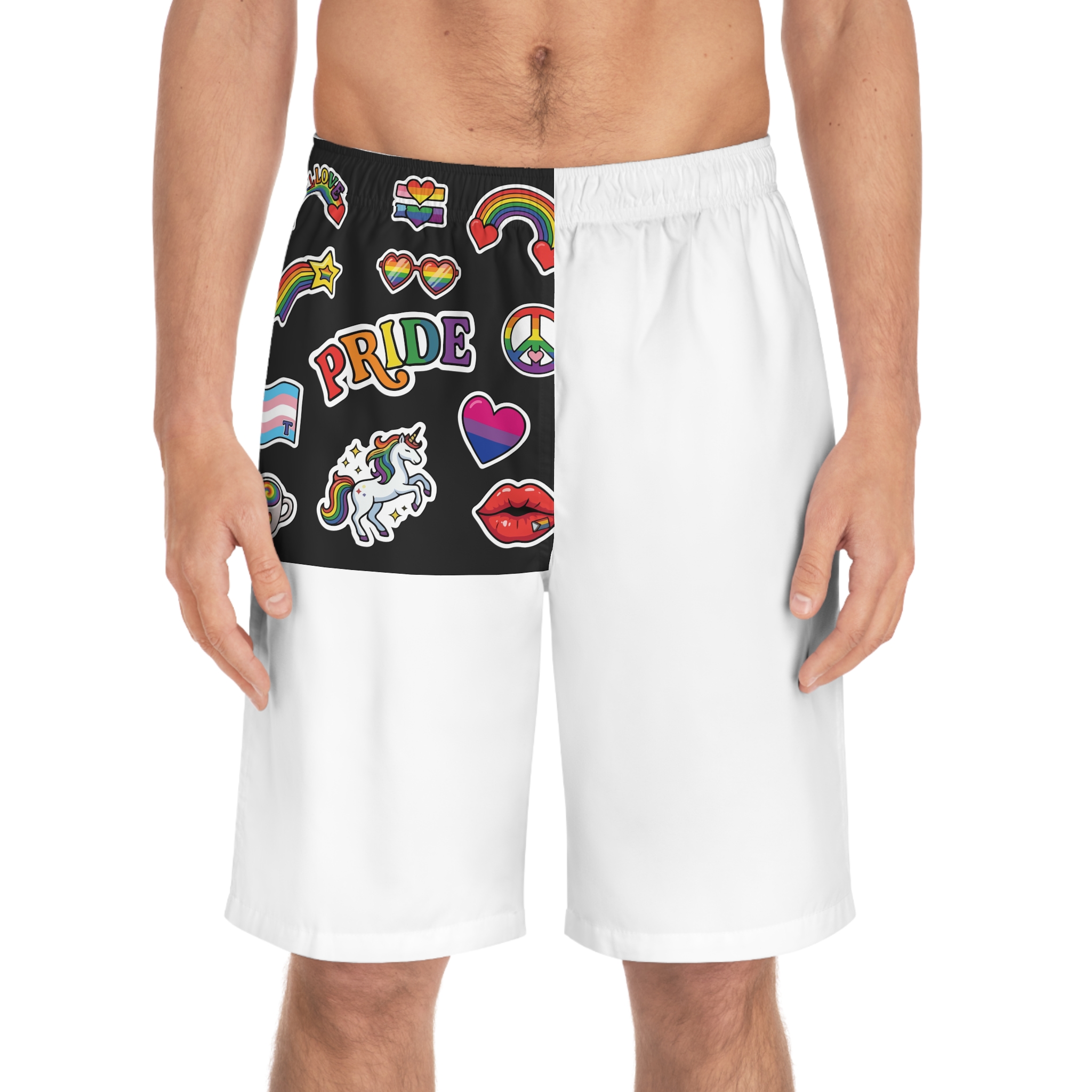 Lesbian Pride Design 17553F Mens Board Shorts Aop - Image 3