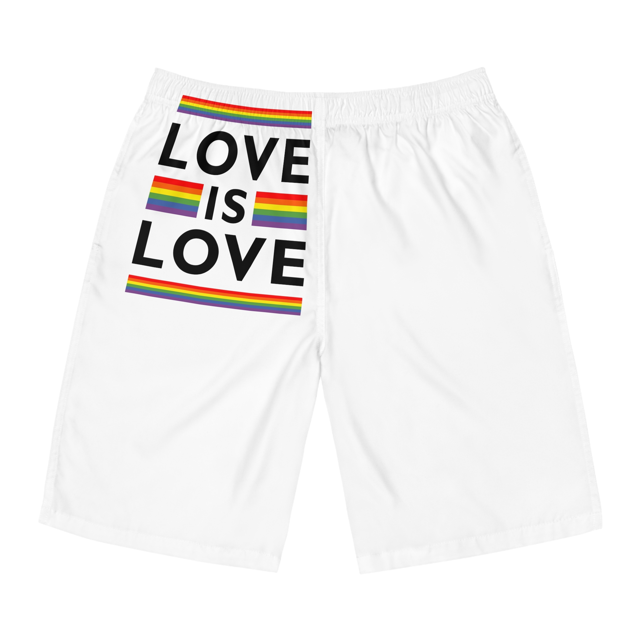 Love Is Love Lgbt Flag Symbol Pride Month Symbol Mens Board Shorts Aop
