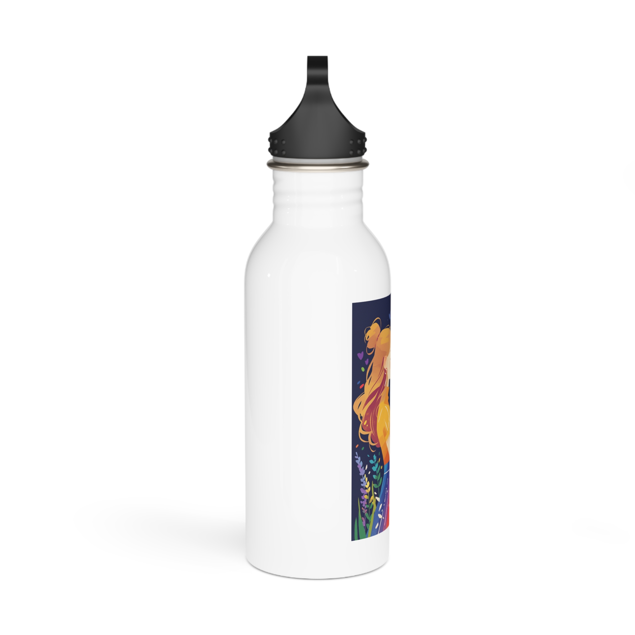 Lesbian Pride Design 4C2A5F Stainless Steel Water Bottle - Image 2