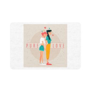 Lesbian Pride Design F63132 Pet Food Mat 12x18