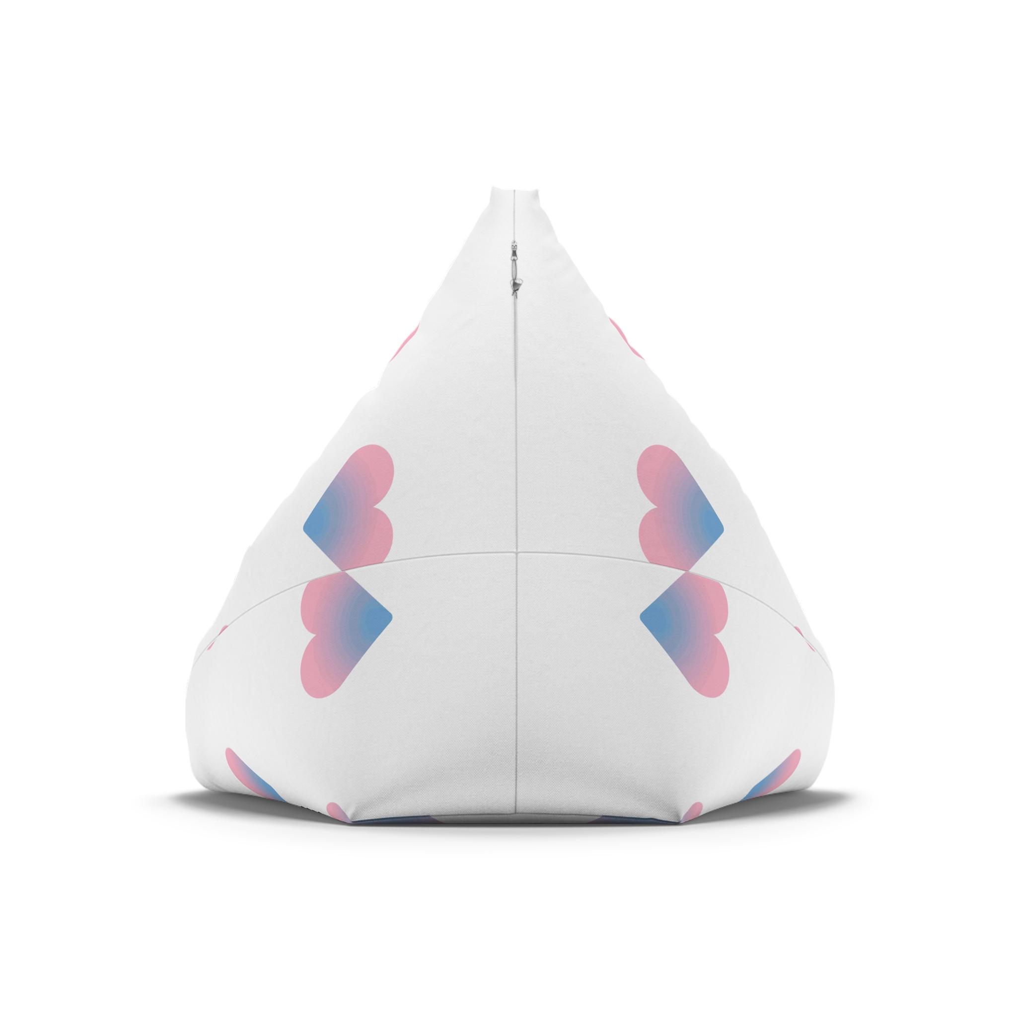 Gradient Heart Symbol Love Affection Bean Bag Chair Cover - Image 6