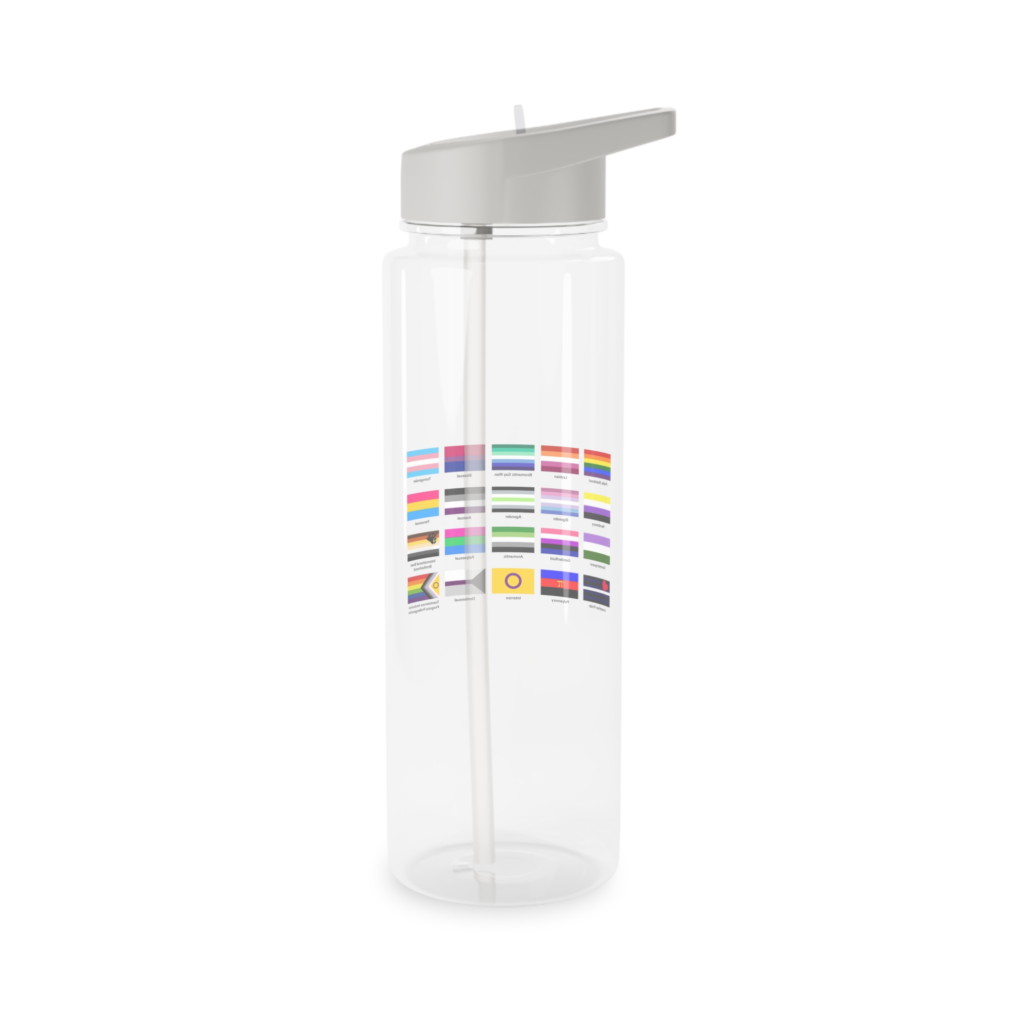 Lgbtq Community Flags Set Lgbt Sexual Identity Pride Flags Collection Rainbow Lesbian Gay Bisexual Tritan Water Bottle - Image 6