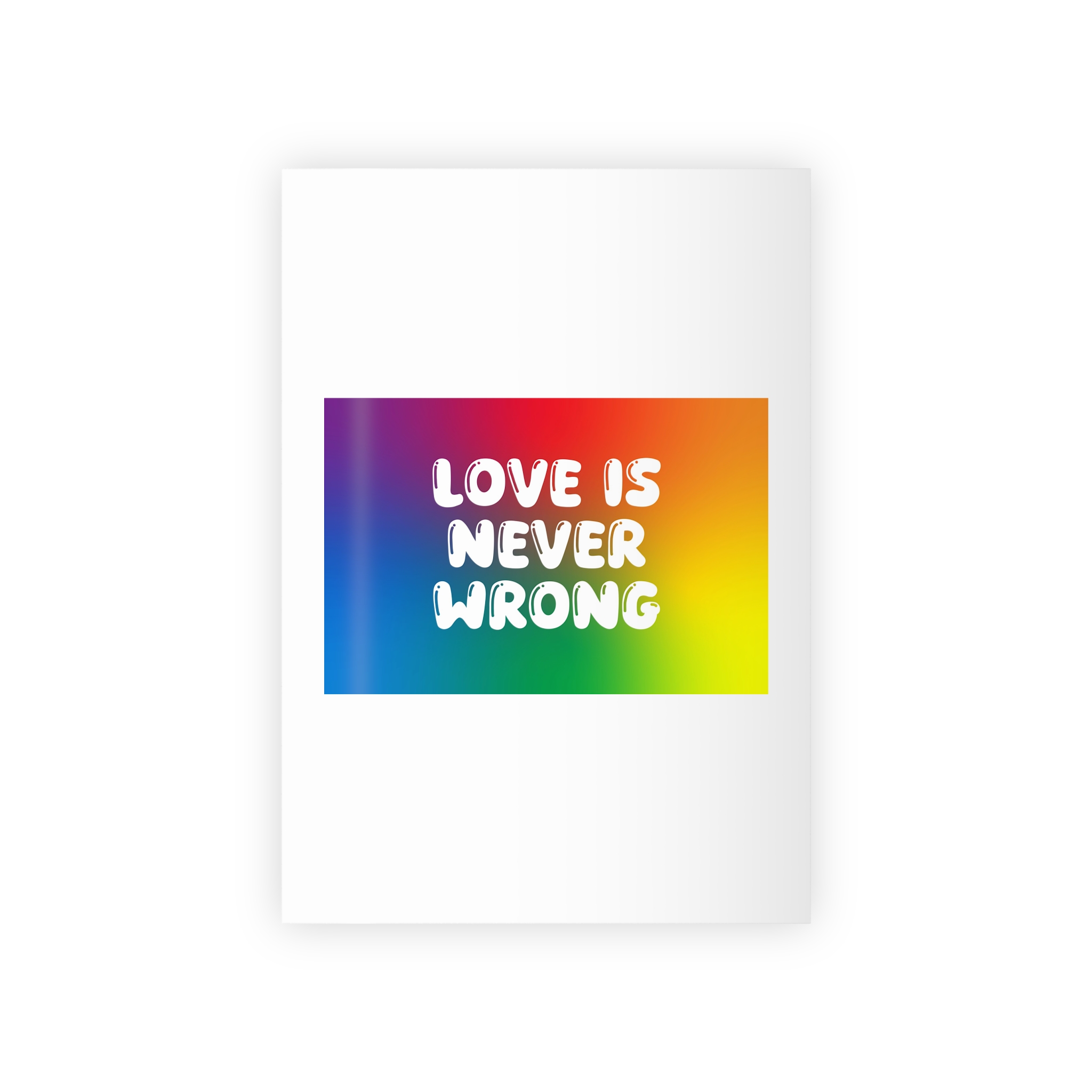 Horizontal Pride Month Vector Background Rainbow Colors Quote Typography Poster Banner Gift Wrapping Paper Rolls 1pc
