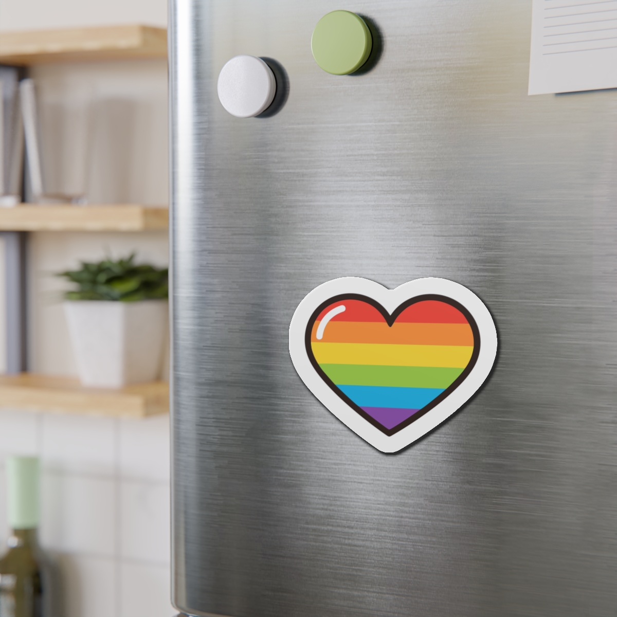 Lgbtq Pride Rainbow Heart Icon Die Cut Magnets - Image 15