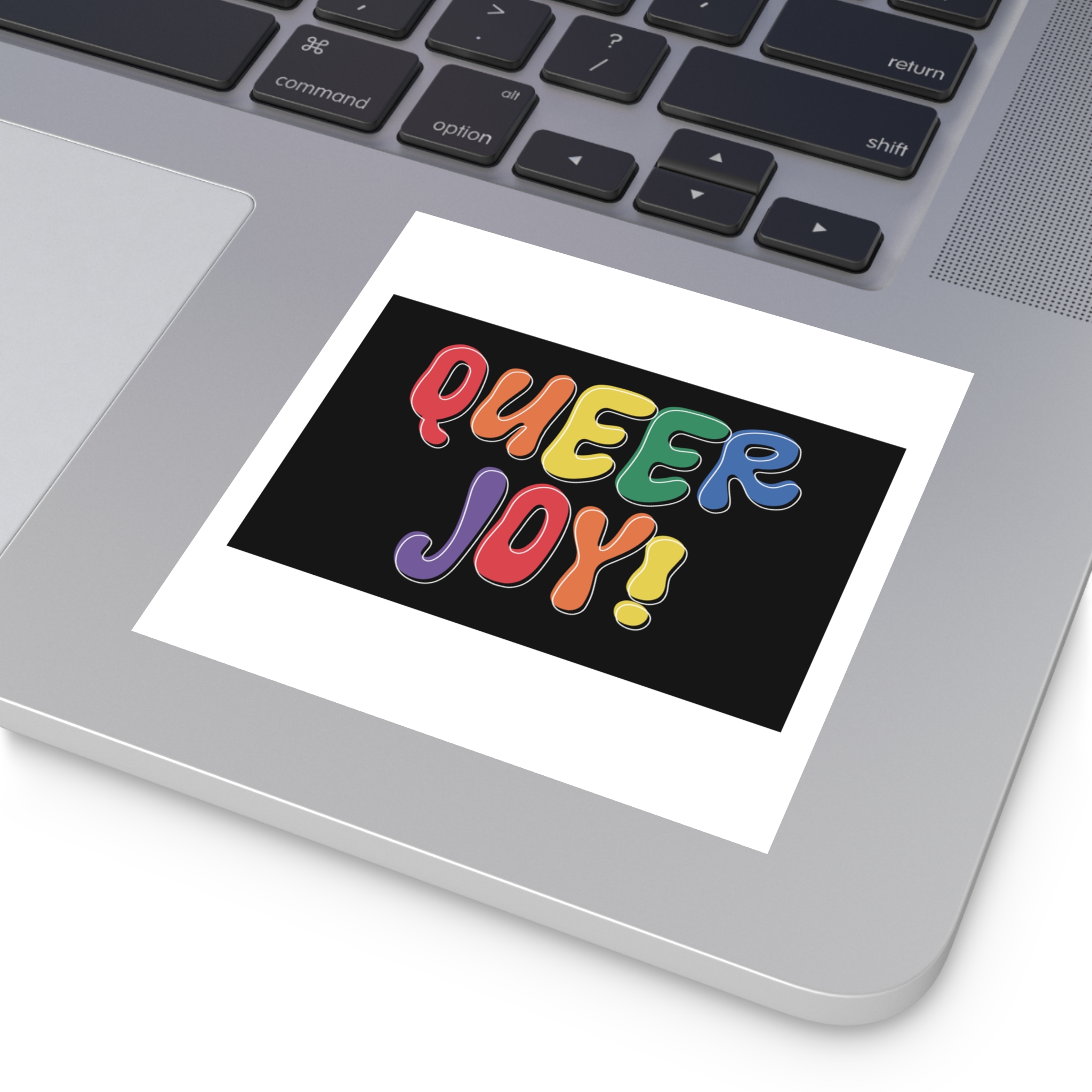 Queer Joy Colorful Celebration Lgbtq Pride Happiness Laminate Stickers Square - Image 19