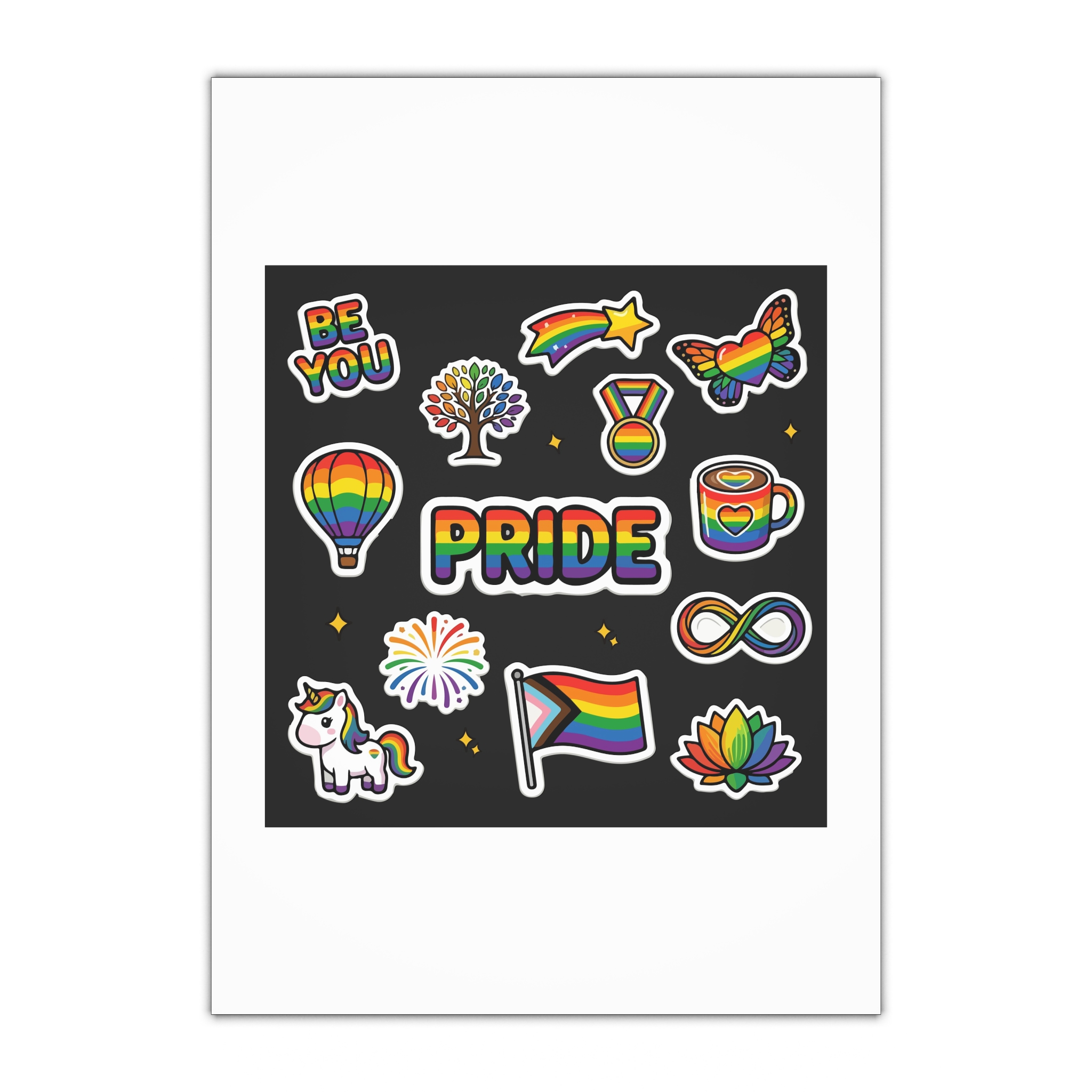 Lesbian Pride Design 20D8BE Gift Wrapping Paper Sheets 1pc