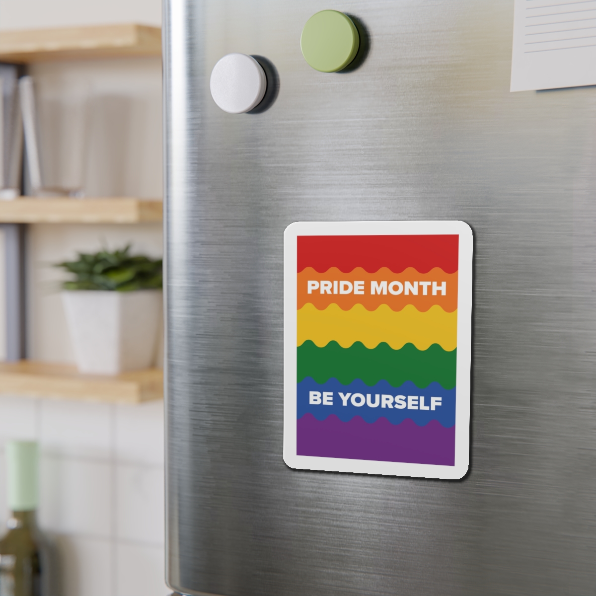 Lgbt Pride Month June Lesbian Gay Bisexual Transgender Lgbtq Flag Rainbow Vector Die Cut Magnets - Image 12