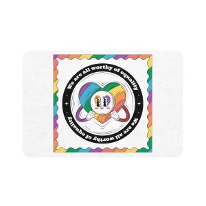 Hand Drawn Illustration Pride Month Celebration(3) Pet Food Mat 12x18