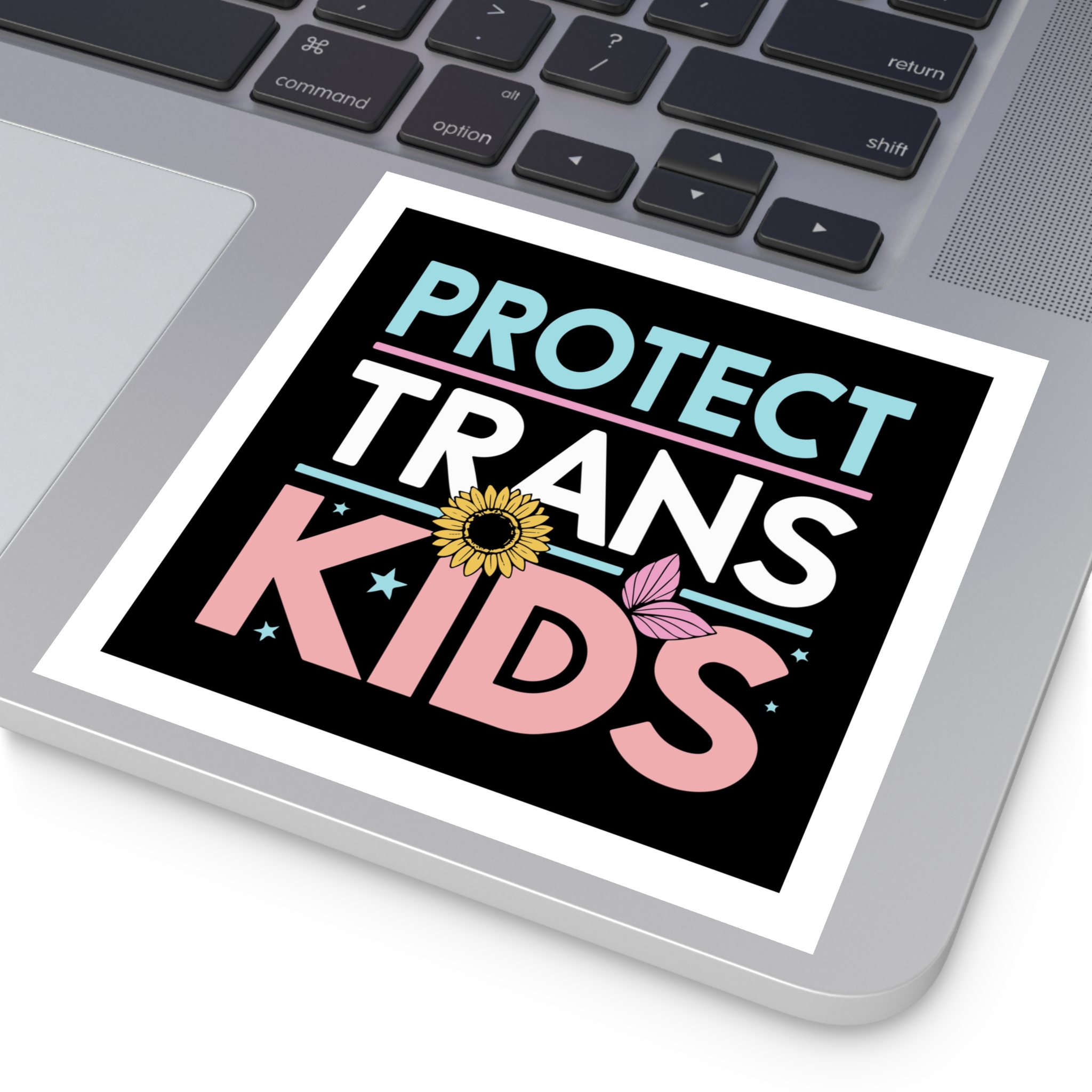 Protect Trans Kids Laminate Stickers Square - Image 35