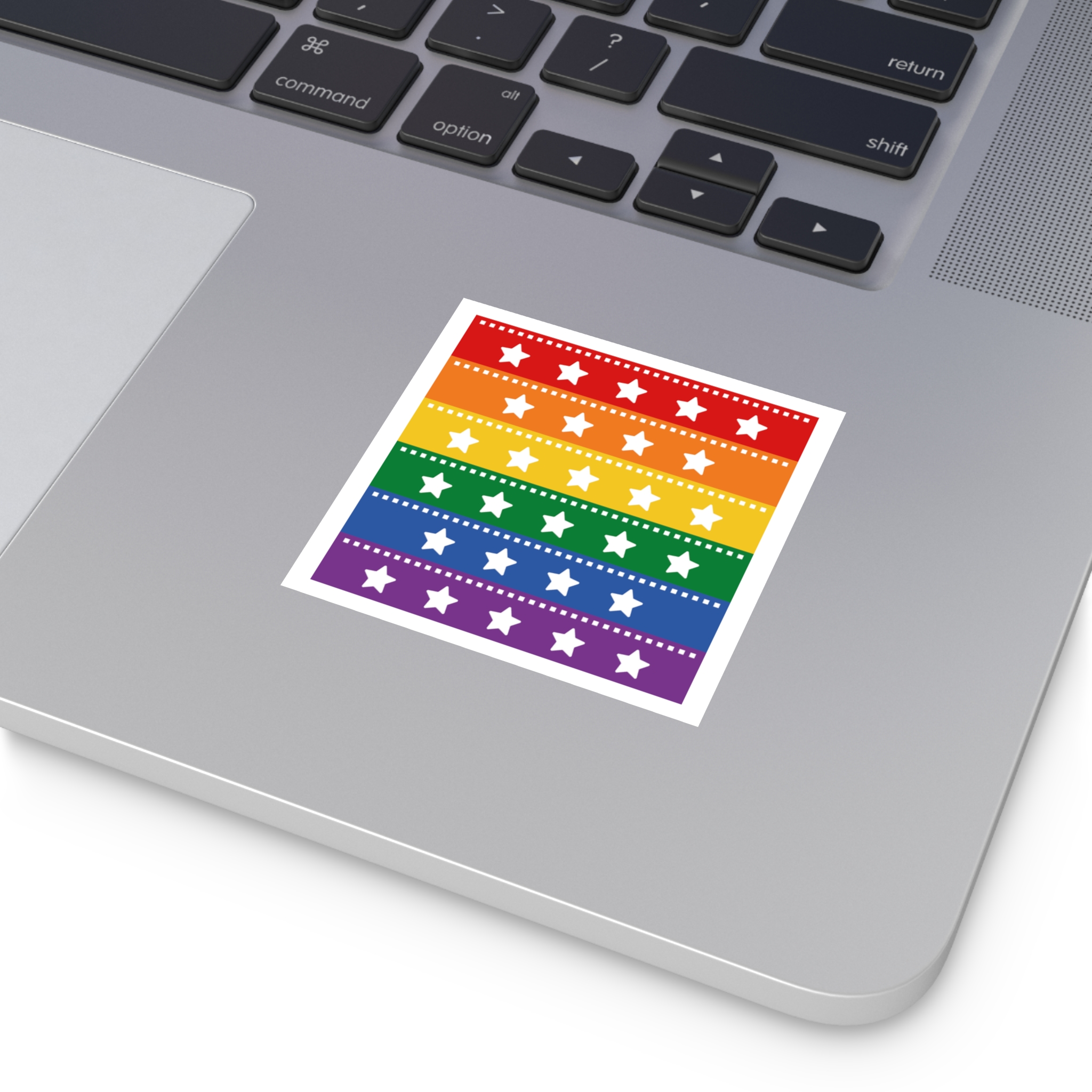 Lgbt Pride Month June Lesbian Gay Bisexual Transgender Lgbtq Flag Rainbow Vector(4) Laminate Stickers Square - Image 7