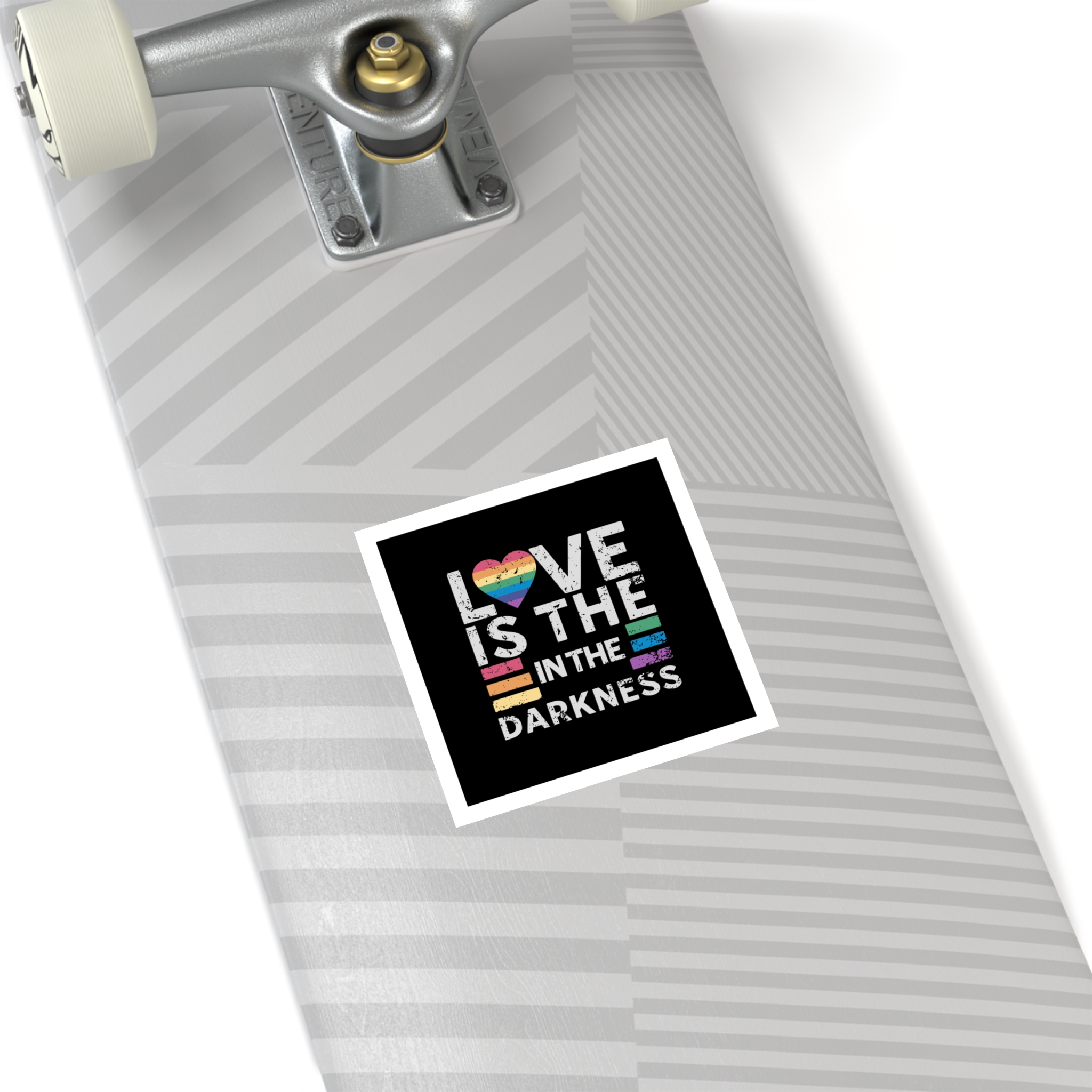 Love Is the In the Darkness Laminate Stickers Square - Image 72
