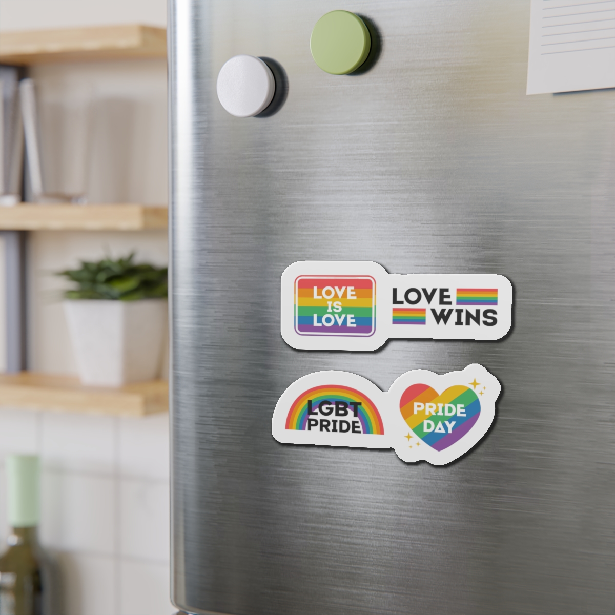 Pride Day Label Collection Design Die Cut Magnets - Image 12