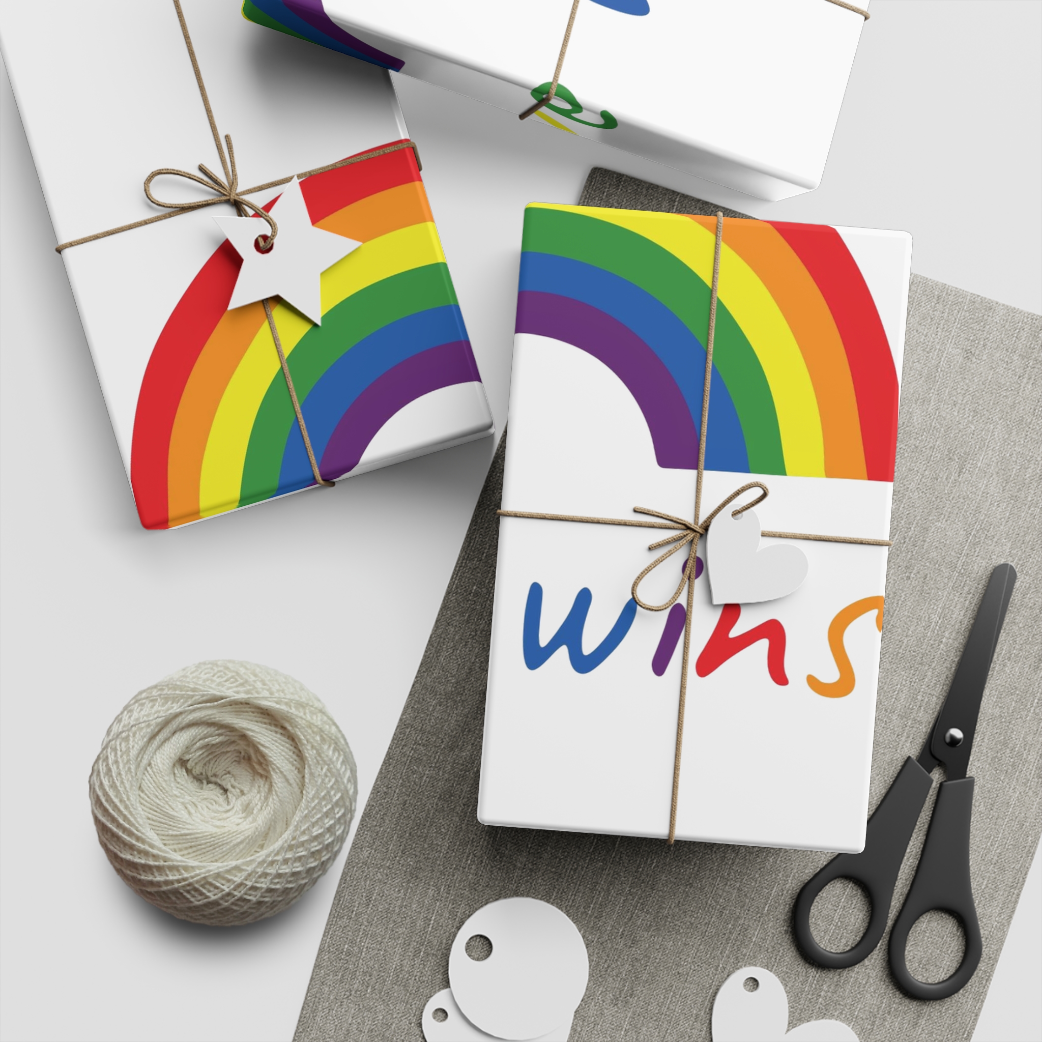Colorful Rainbow Shape Bisexual Pride Flag Happy Pride Day Lgbtqia Community Pride Month Vector Hand Drawn Doodle Posters Stickers Logo Cards(1) Gift Wrapping Paper Sheets 1pc - Image 2
