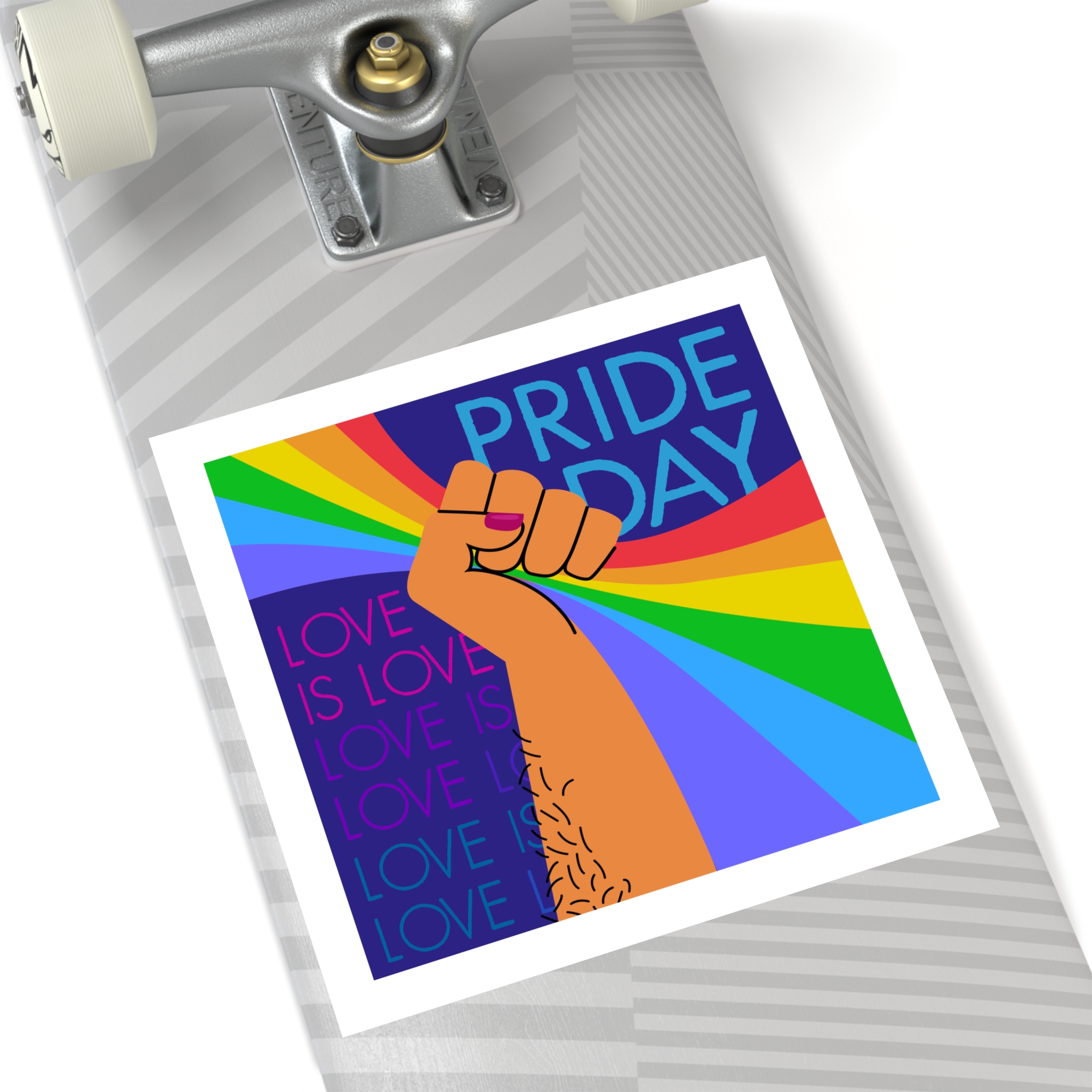 Pride Day Concept(1) Laminate Stickers Square - Image 52