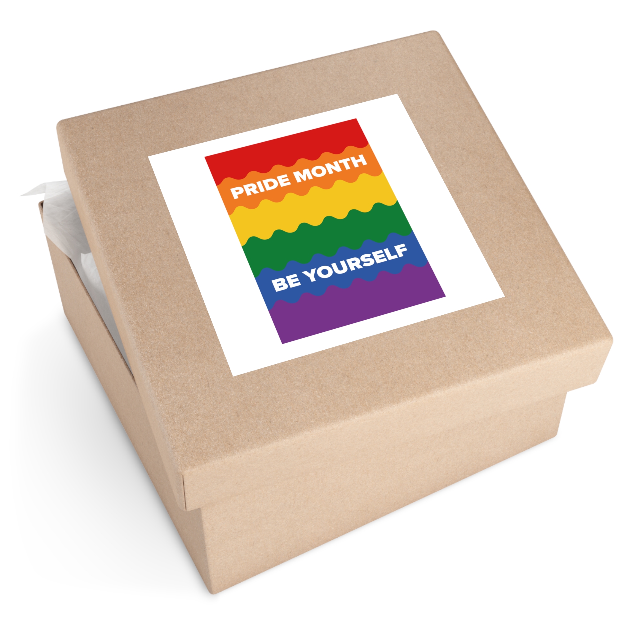 Lgbt Pride Month June Lesbian Gay Bisexual Transgender Lgbtq Flag Rainbow Vector Laminate Stickers Square - Image 51
