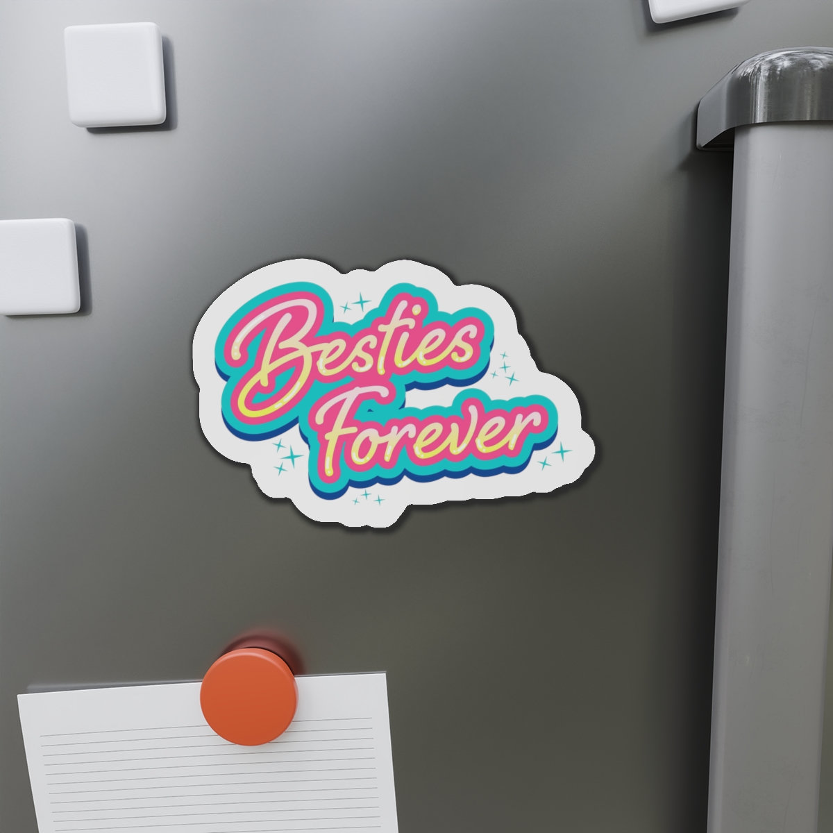 Besties Forever Lettering Logo Die Cut Magnets - Image 14