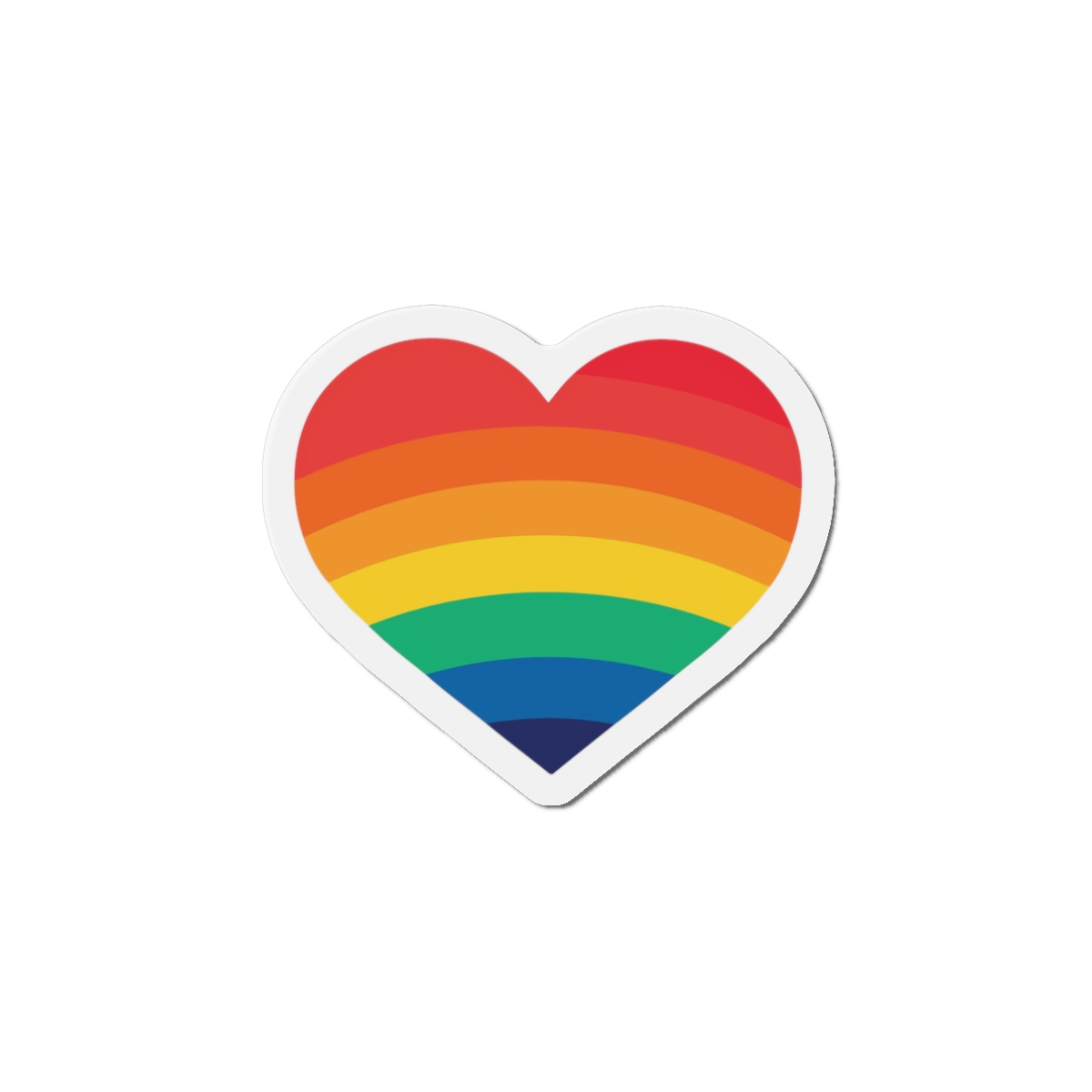 Pride Day Month Lgbt Heart With Rainbow Colors Die Cut Magnets - Image 4