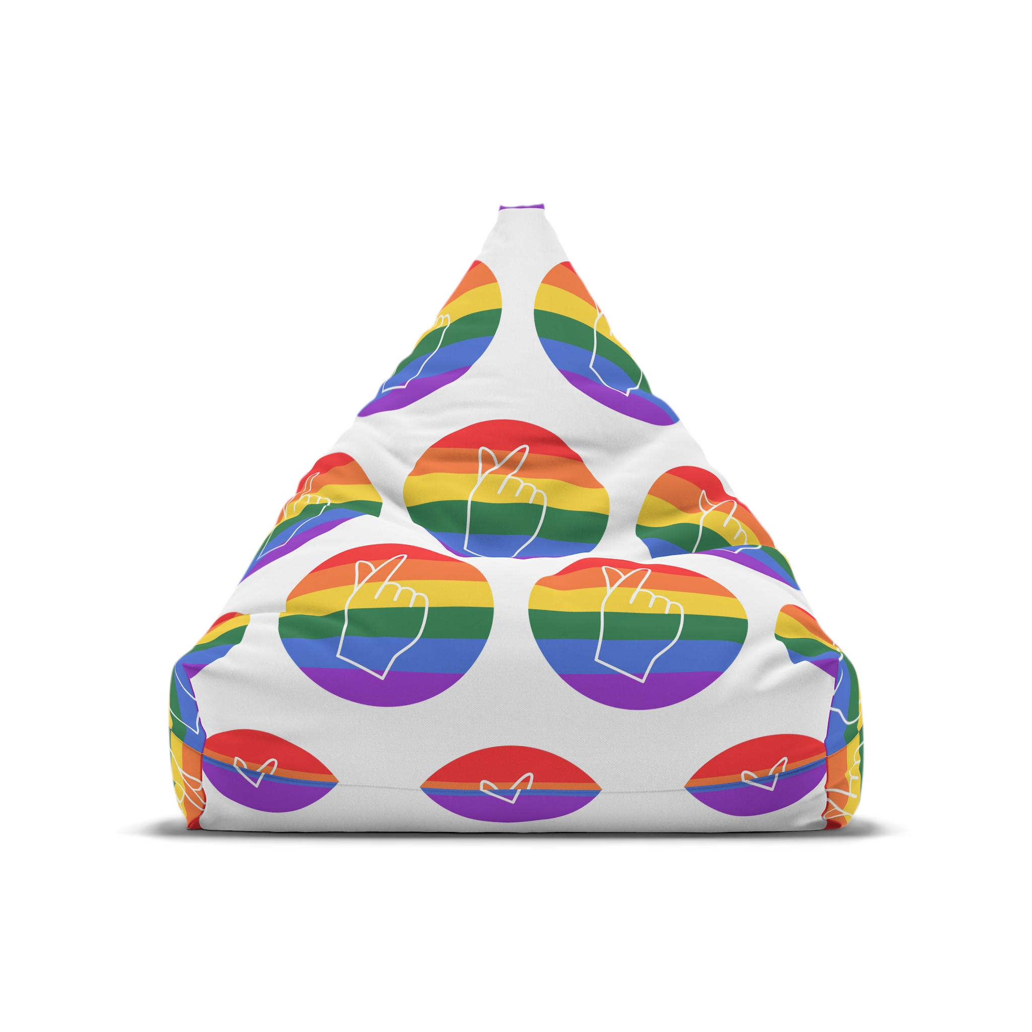 Lgbtq Diversity Rainbow Pride Concept Vector Isolated Illustration Bean Bag Chair Cover - Image 5