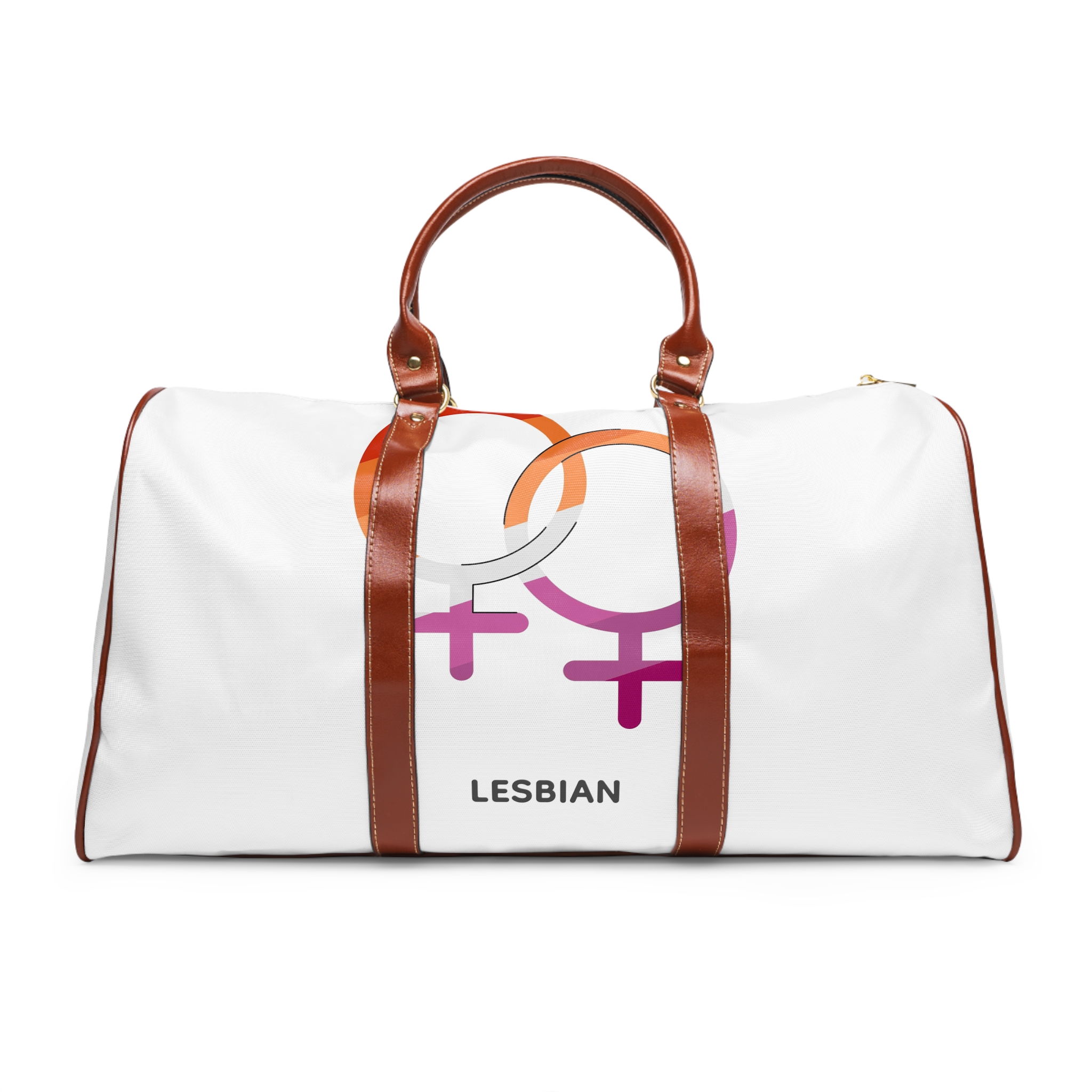 Lesbian Orientation Identity Symbol Waterproof Travel Bag