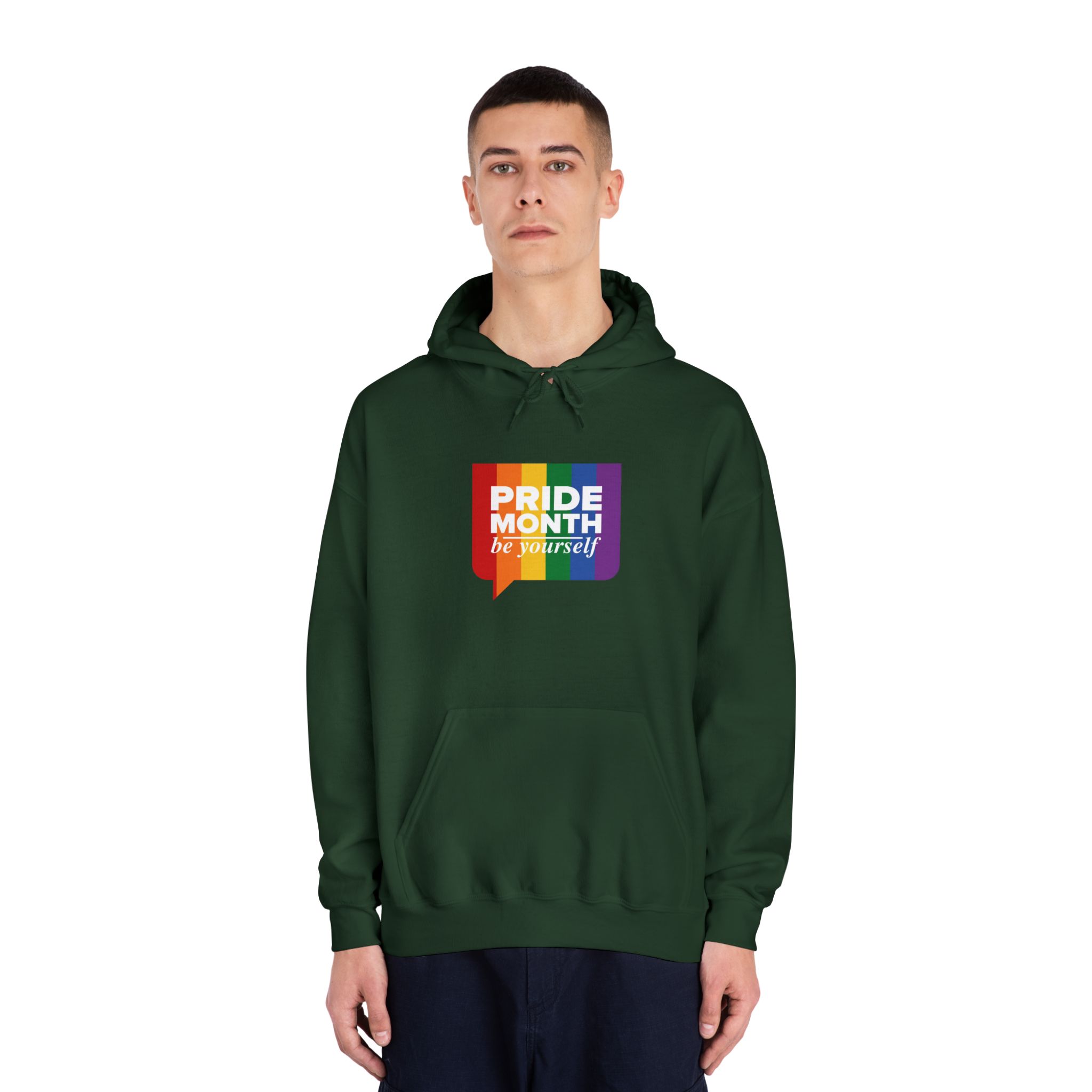 Lgbt Pride Month June Lgbt Flag Rainbow Flag Love Concept Vector Illustration Poster (1) Unisex Dryblend Hooded Sweatshirt - Image 23