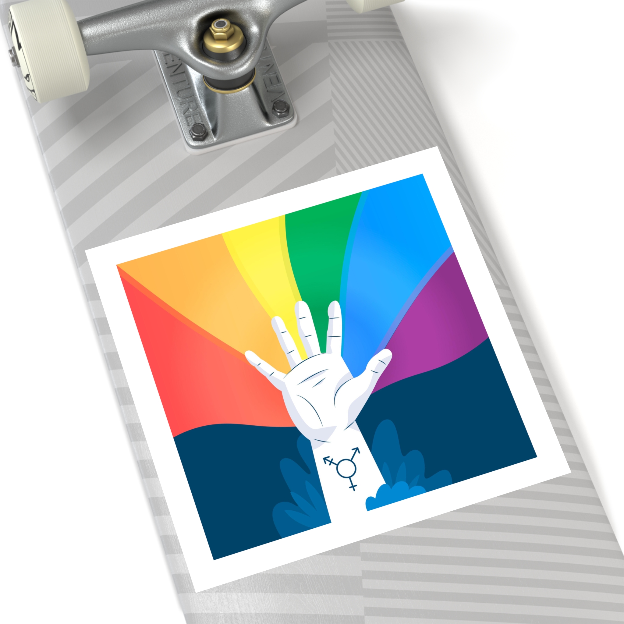 Pride Day Concept Laminate Stickers Square - Image 52