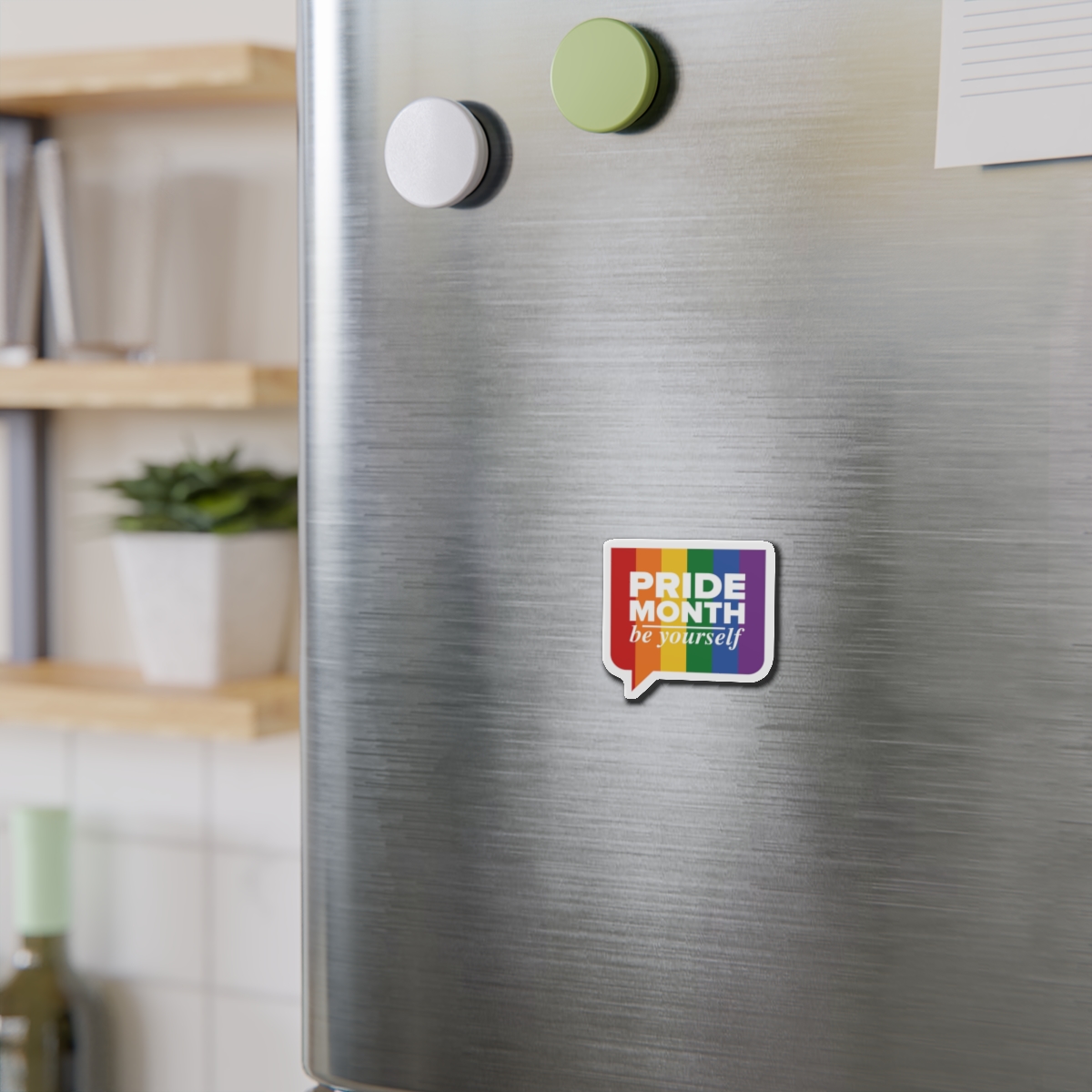 Lgbt Pride Month June Lgbt Flag Rainbow Flag Love Concept Vector Illustration Poster (1) Die Cut Magnets - Image 3
